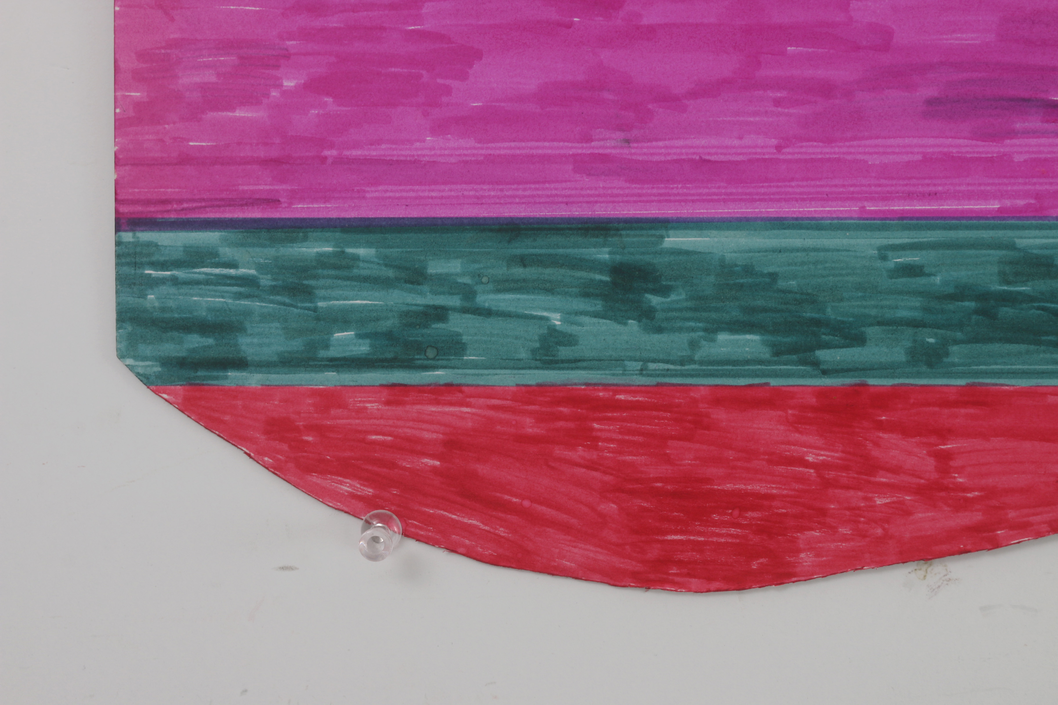 Pair of John Nusekabel Abstract Marker Drawings