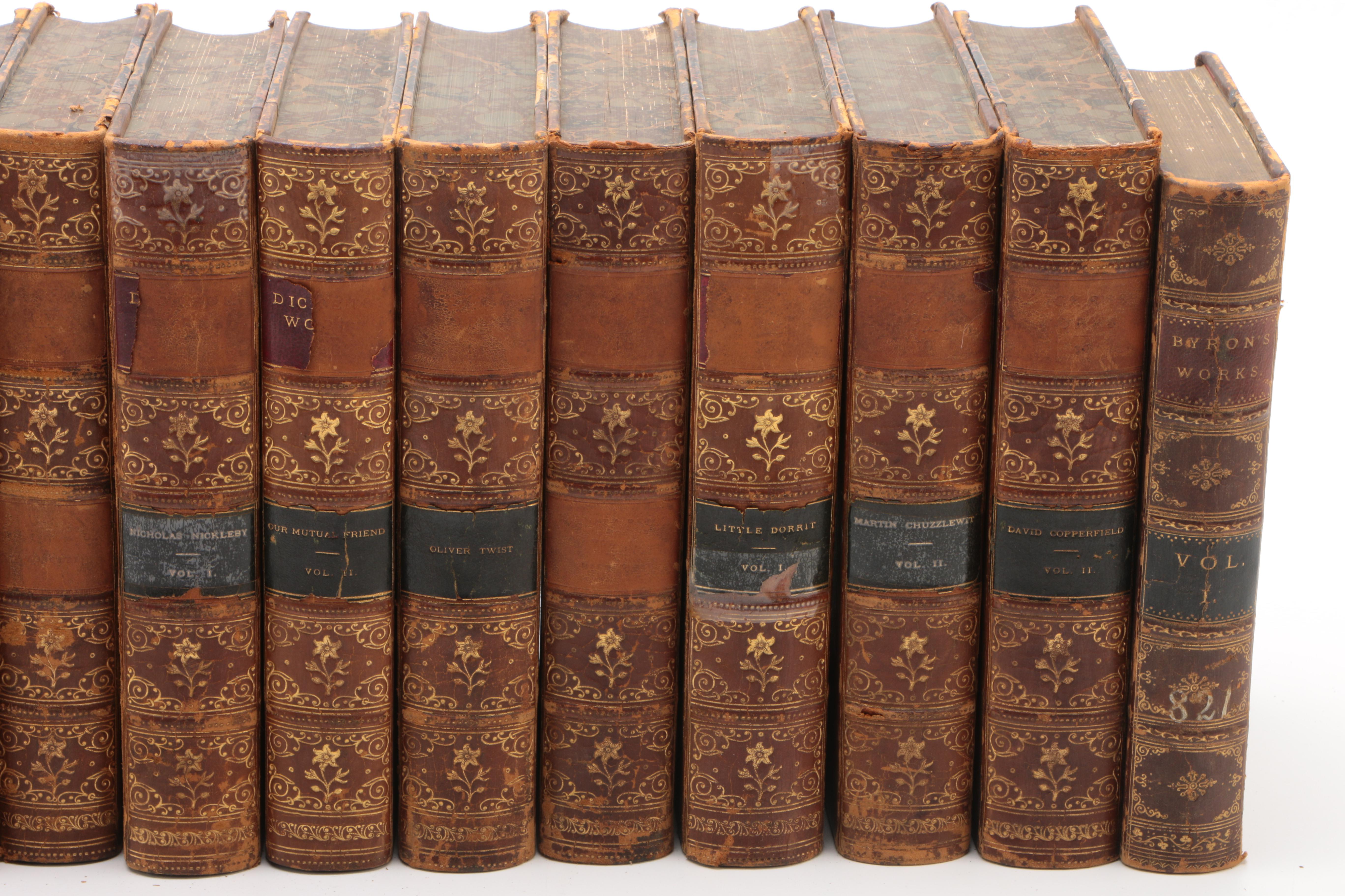 Antique "Works of Charles Dickens" Library Edition Books
