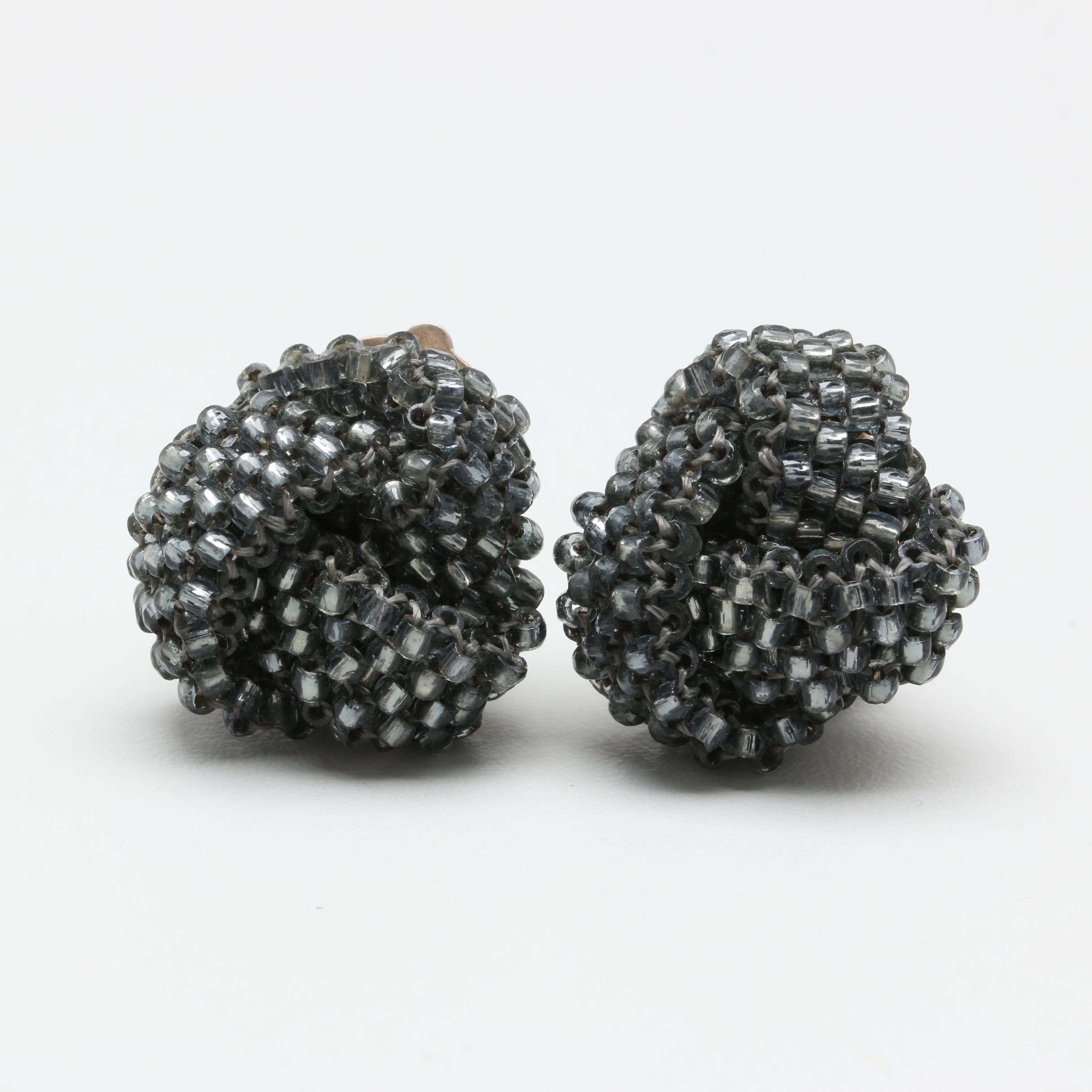 Aprosio & Co. Sterling Silver Crystal Bead Earrings