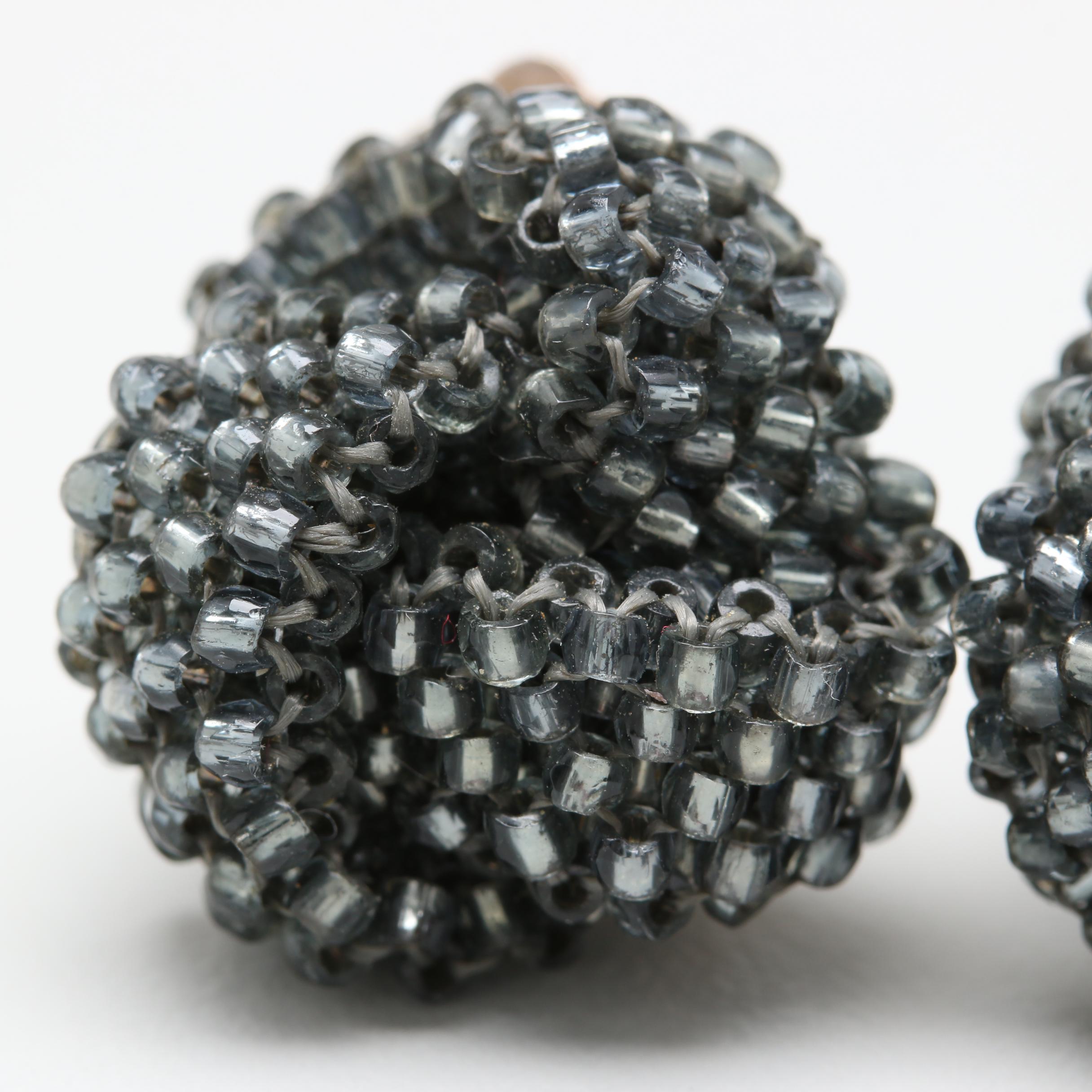 Aprosio & Co. Sterling Silver Crystal Bead Earrings