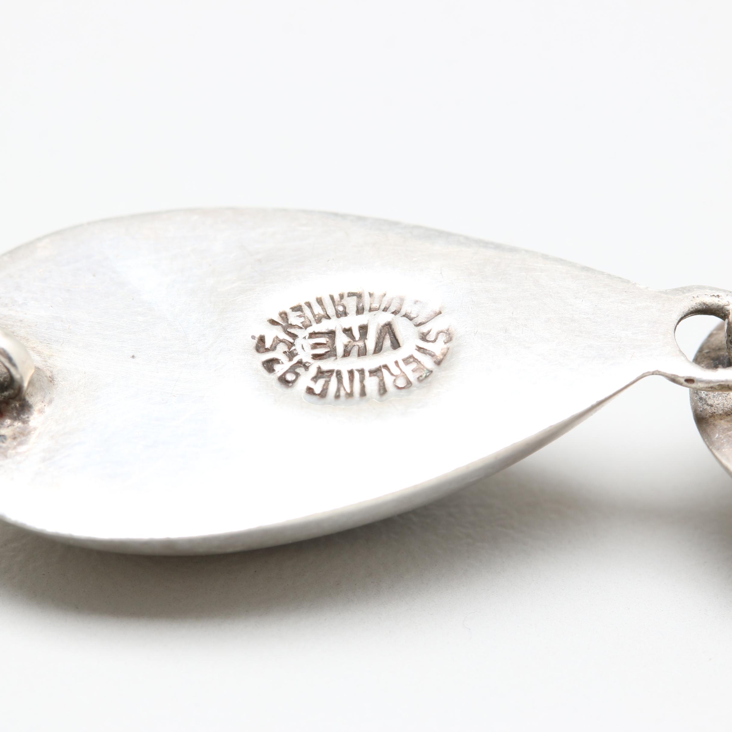 Mexican Sterling Abalone, Imitation Turquoise and Imitation Black Onyx Bracelets