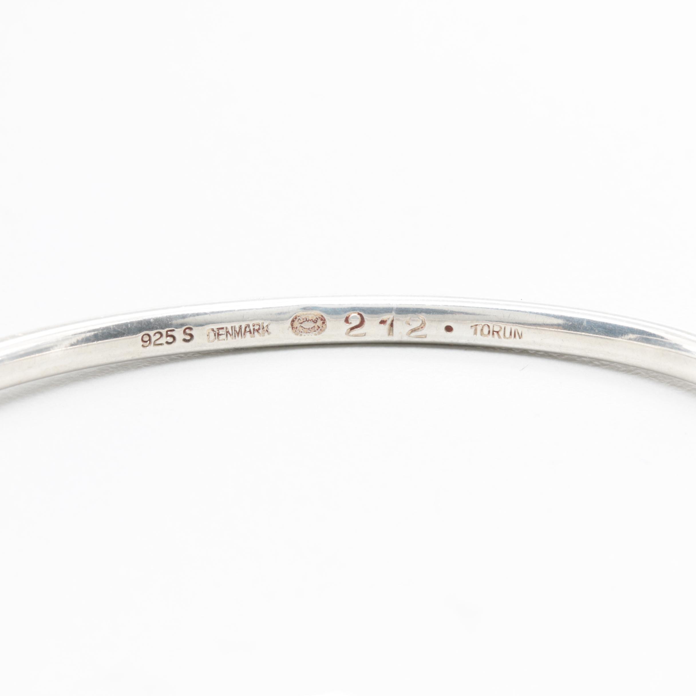 Modernist Vivian Torun Bülow-Hübe for Georg Jensen Sterling Silver Bracelet
