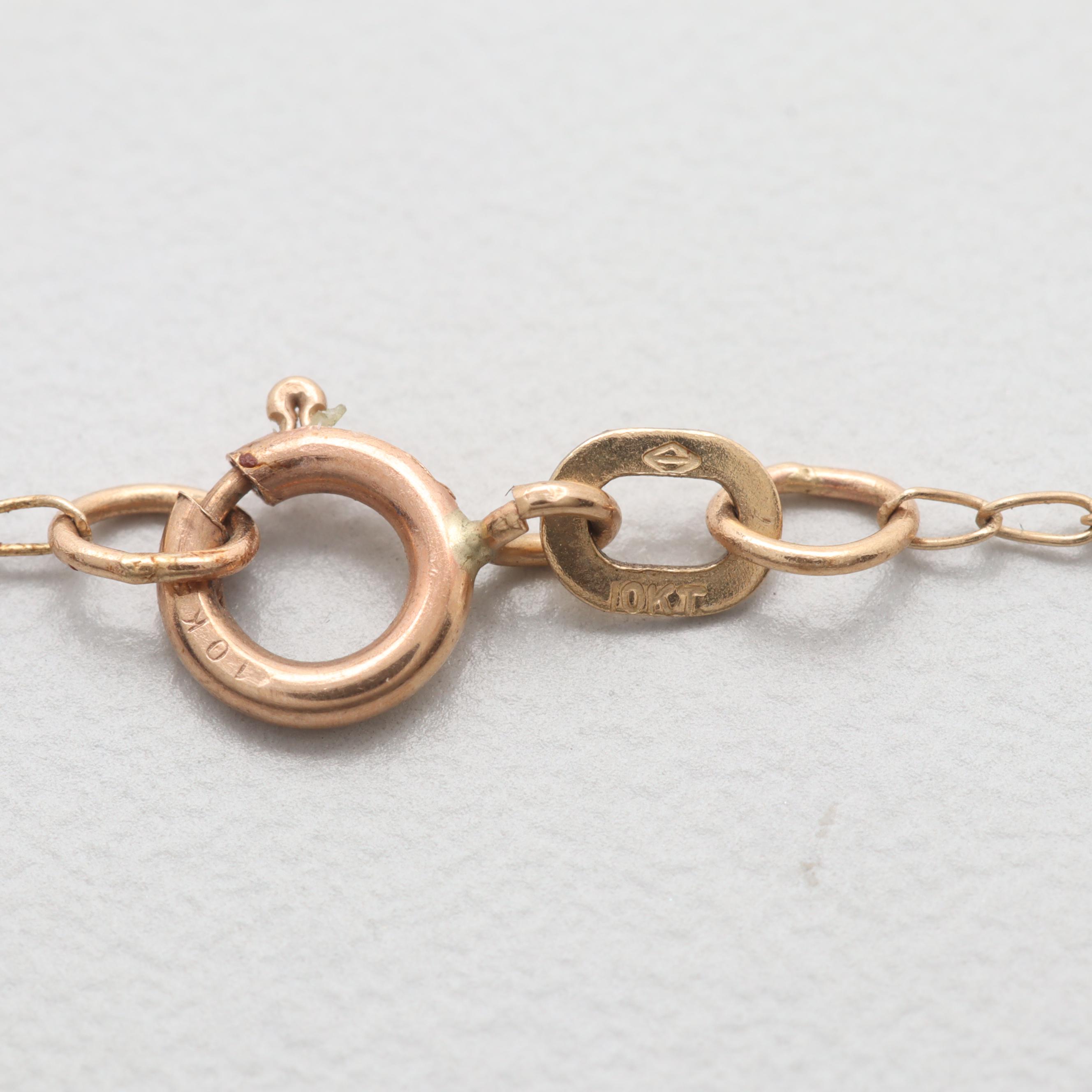 10K Yellow Gold Link Chain Necklace