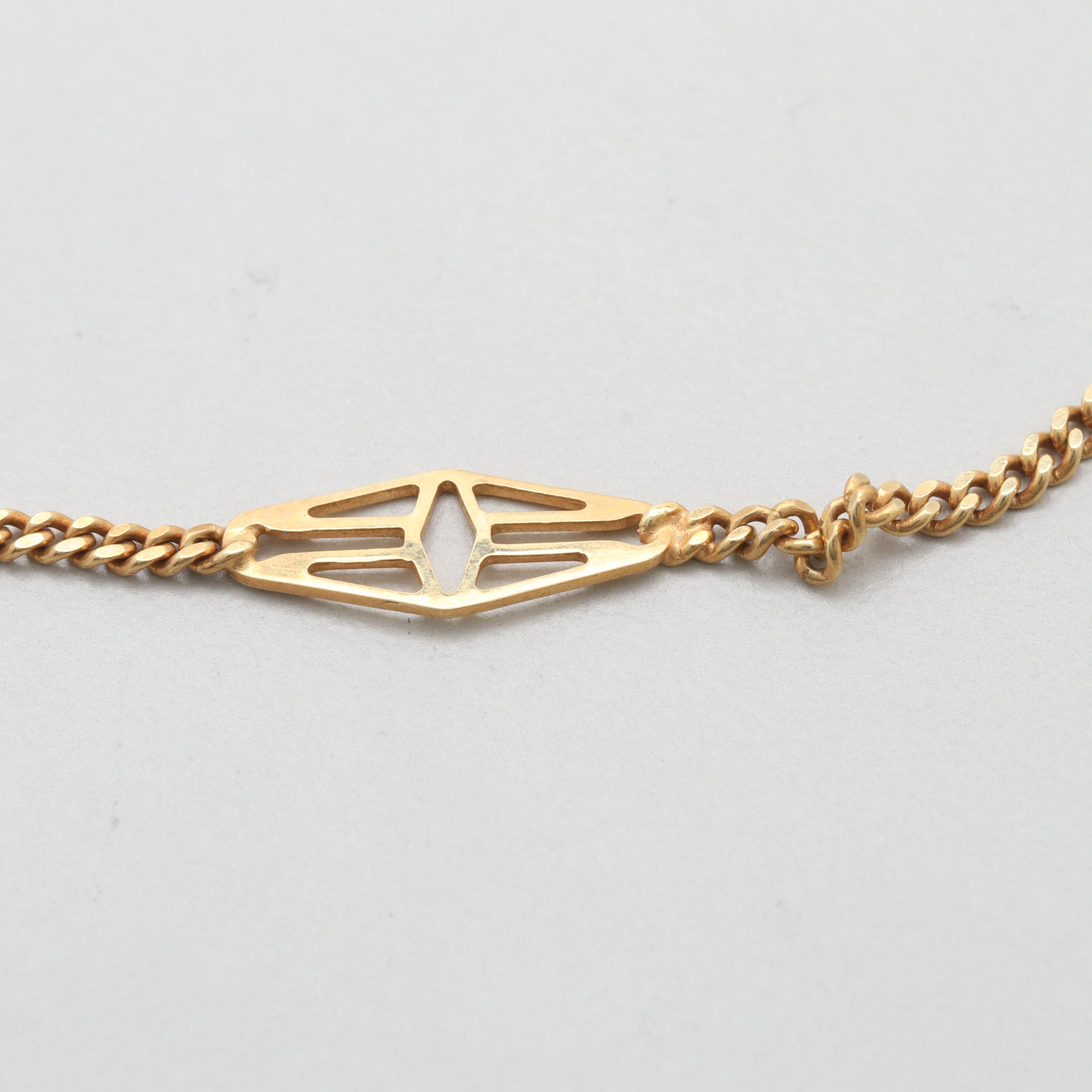 Italian 14K Yellow Gold Link Bracelet