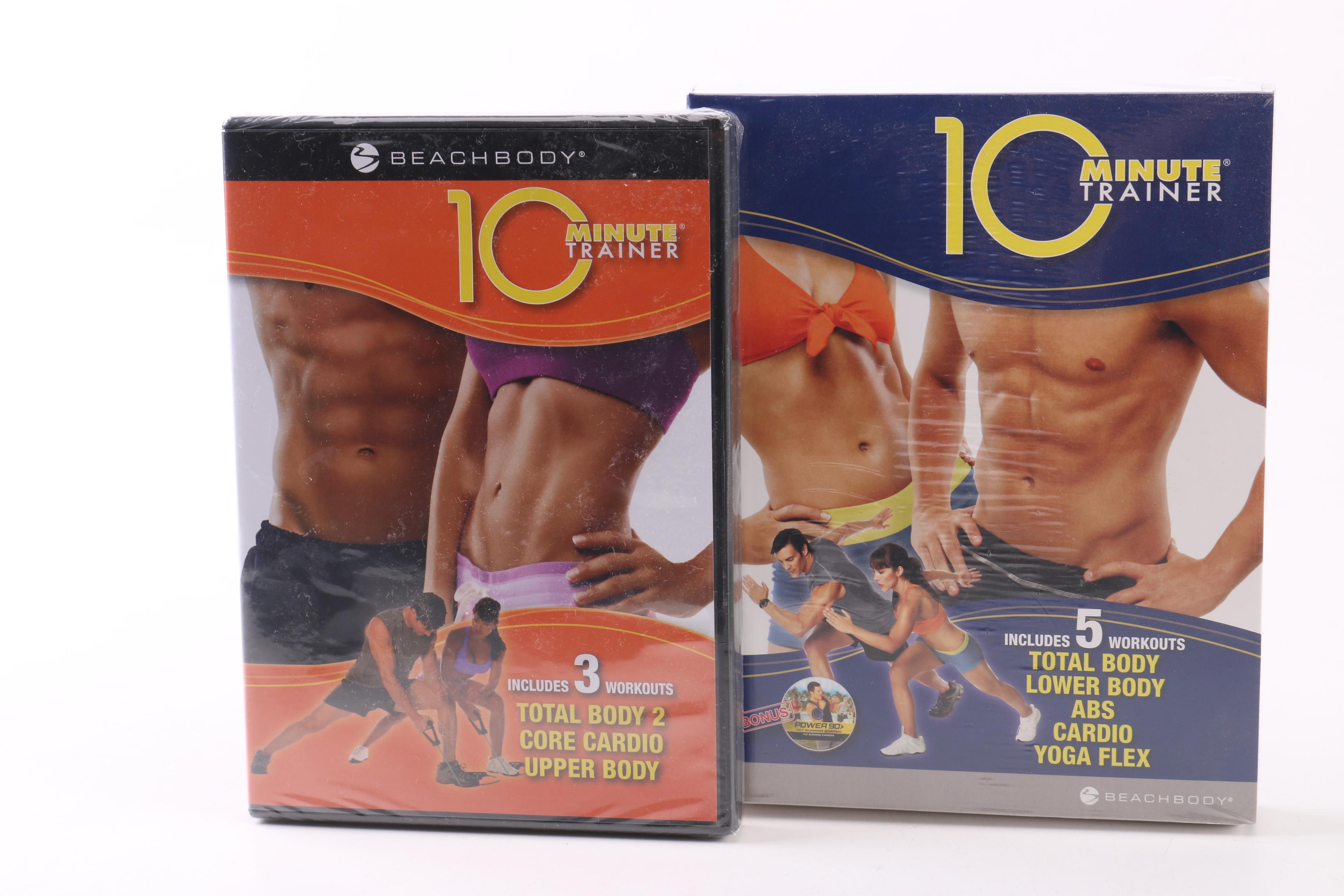 Beachbody "10 Minute Trainer" Workout DVDs and Resistance Bands