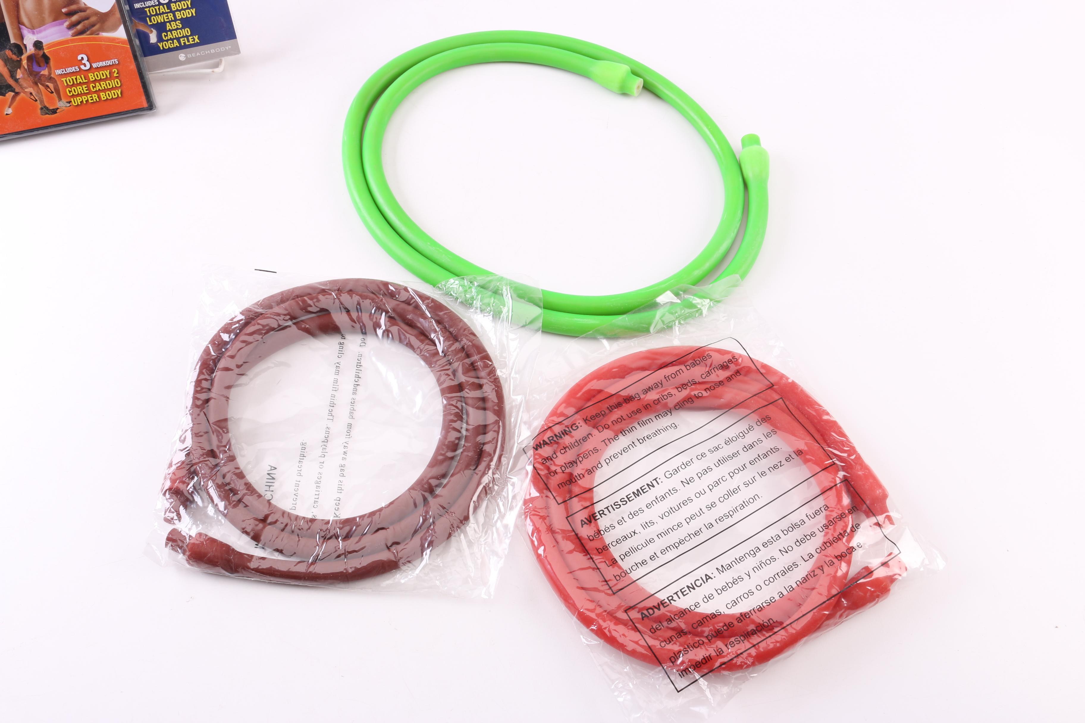 Beachbody "10 Minute Trainer" Workout DVDs and Resistance Bands