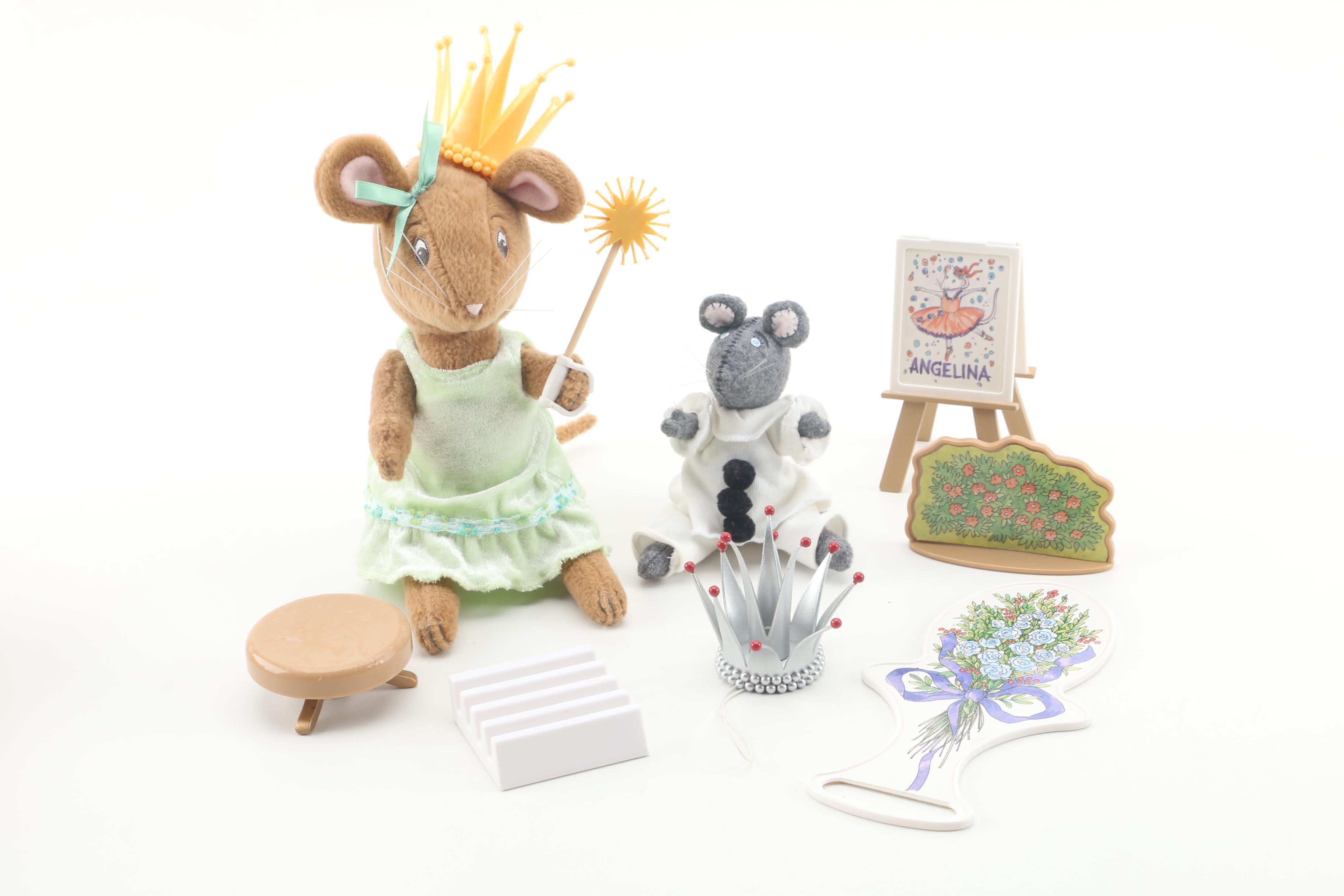 Angelina Ballerina "Alice Nimbletoes" Plush Doll and Accessories