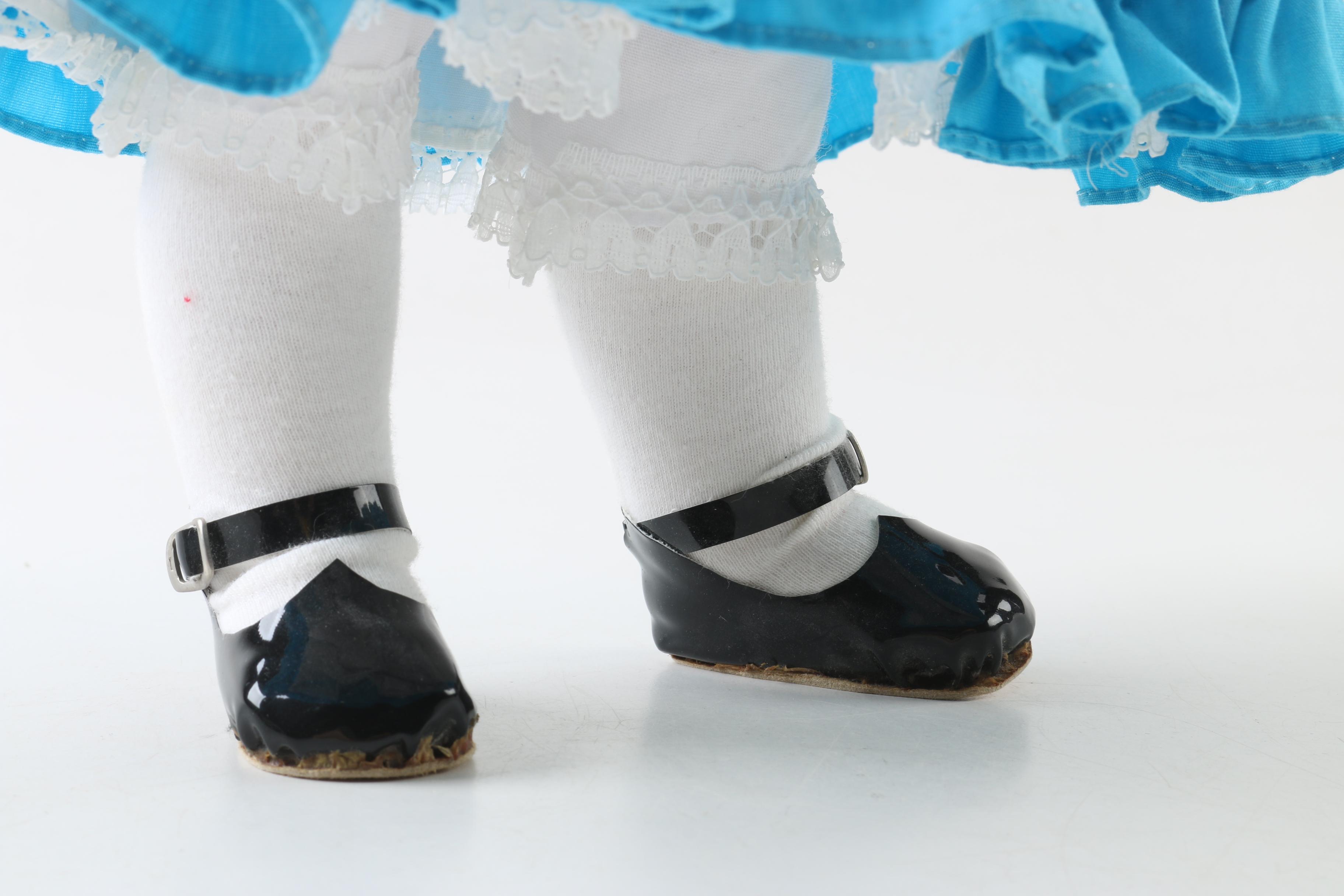 Vintage Jointed Porcelain Doll