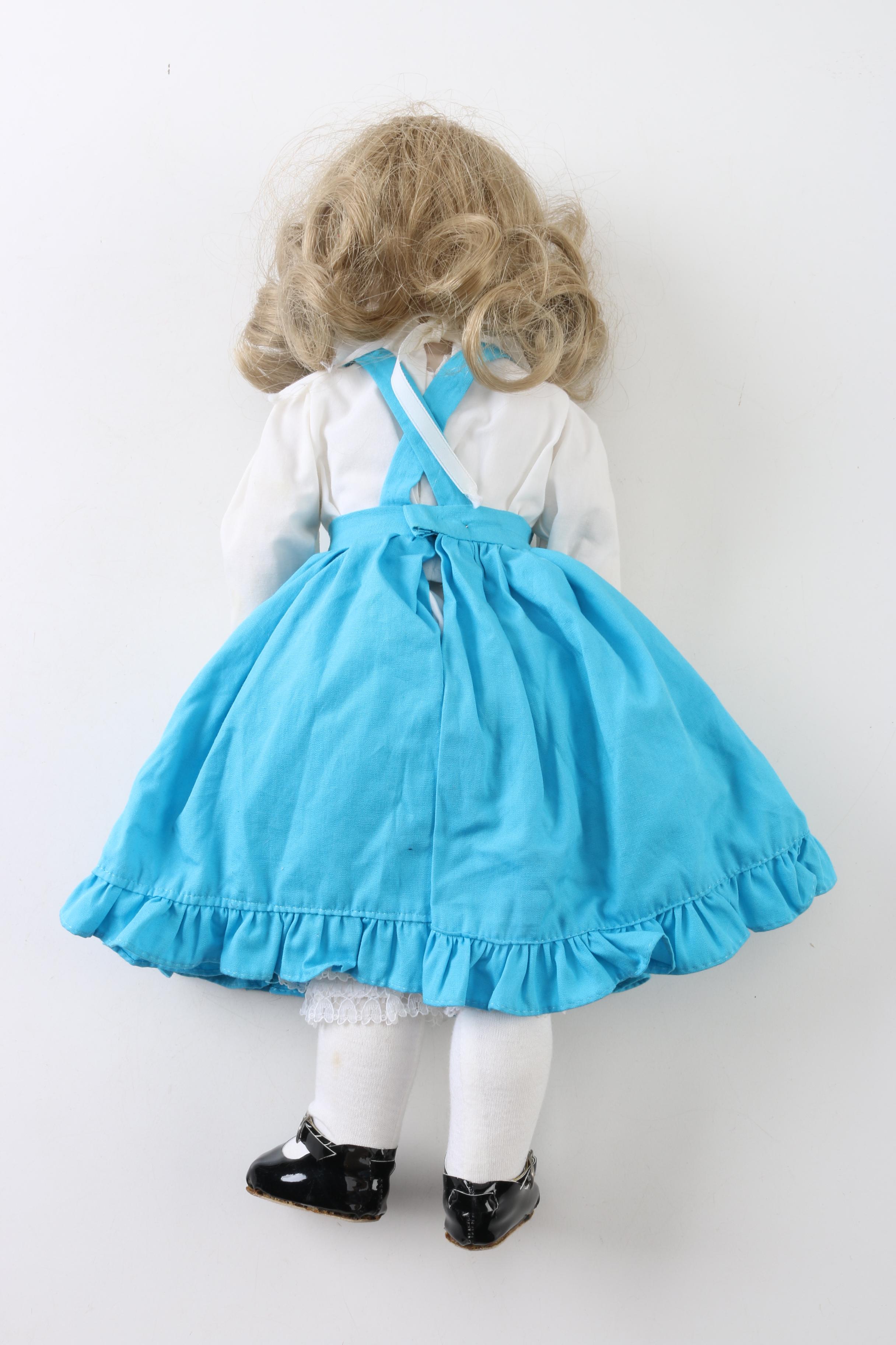 Vintage Jointed Porcelain Doll