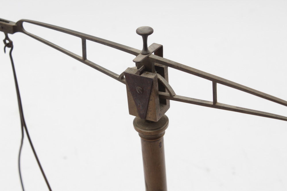 Antique Brass and Marble Balance Scale