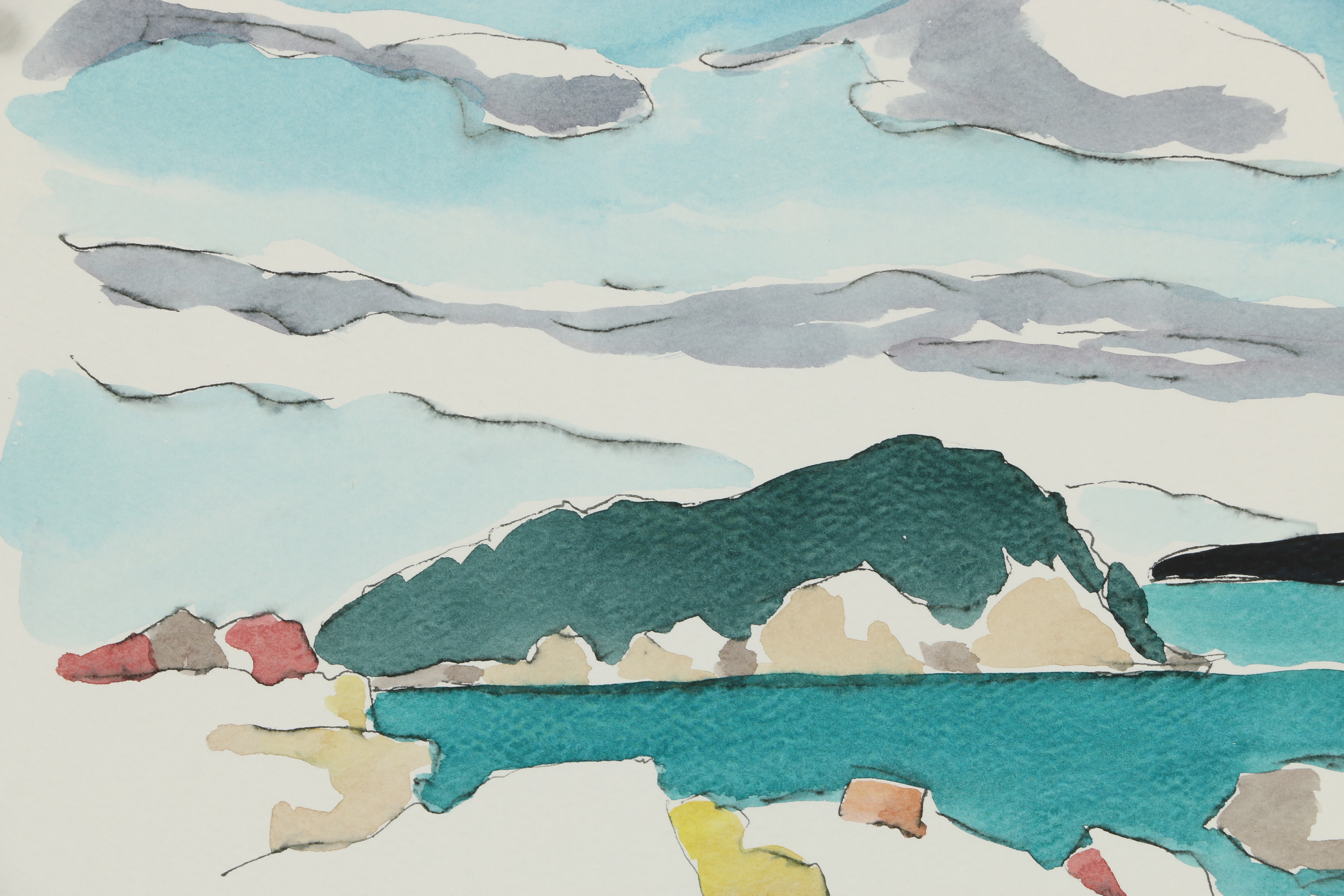 Robert Herrmann Watercolor Painting