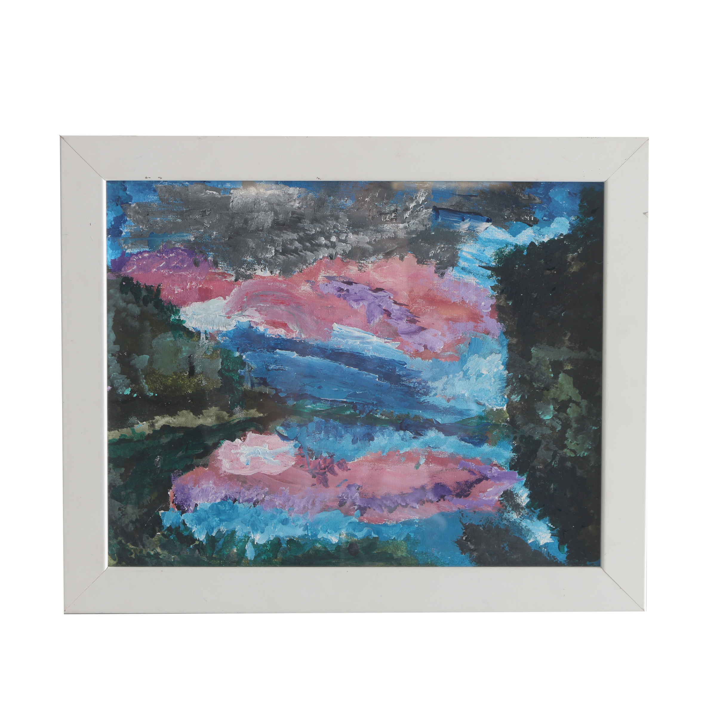 Mike Dezarn 2017 Acrylic Painting on Canvas Board "The Peaceful Place"