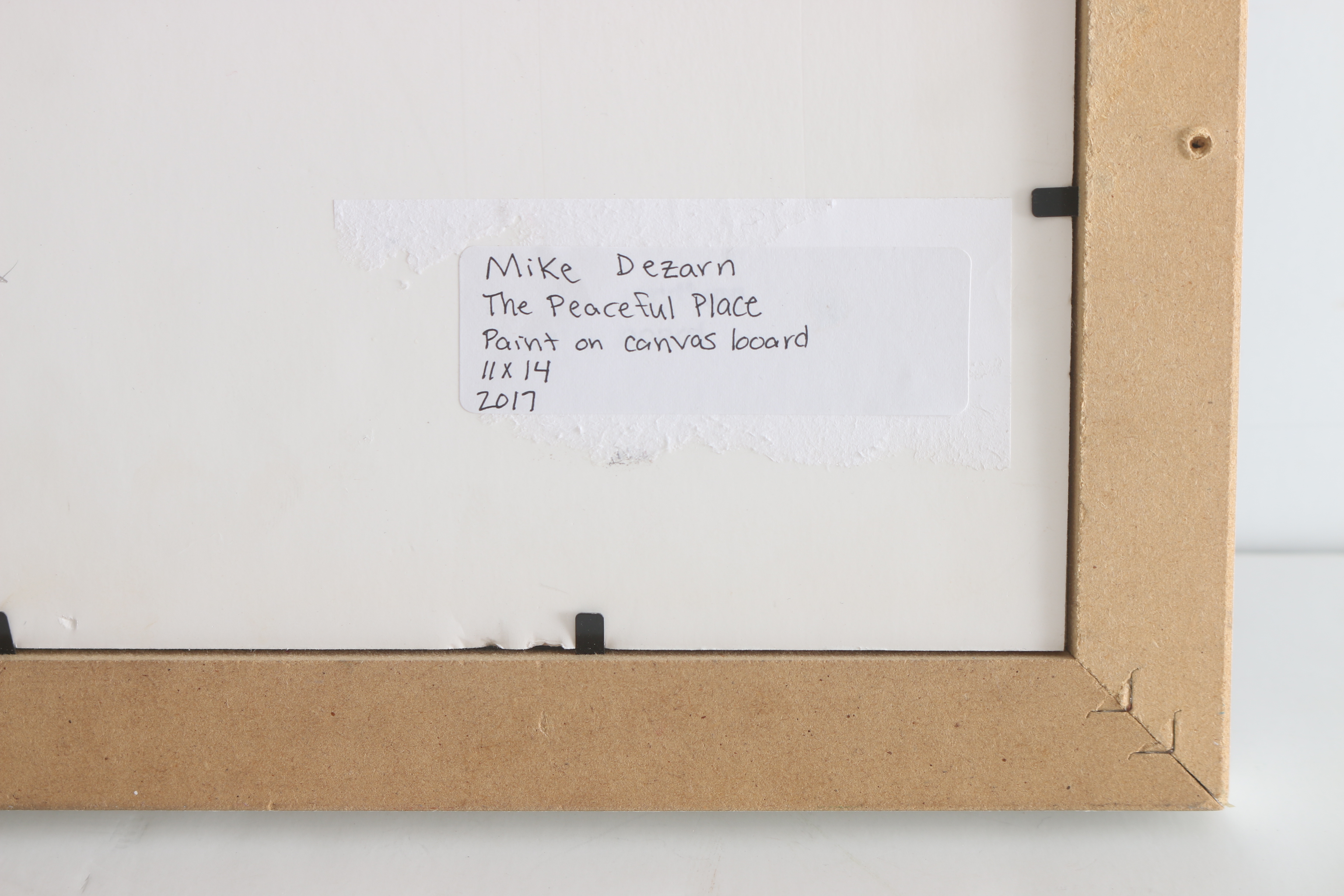 Mike Dezarn 2017 Acrylic Painting on Canvas Board "The Peaceful Place"