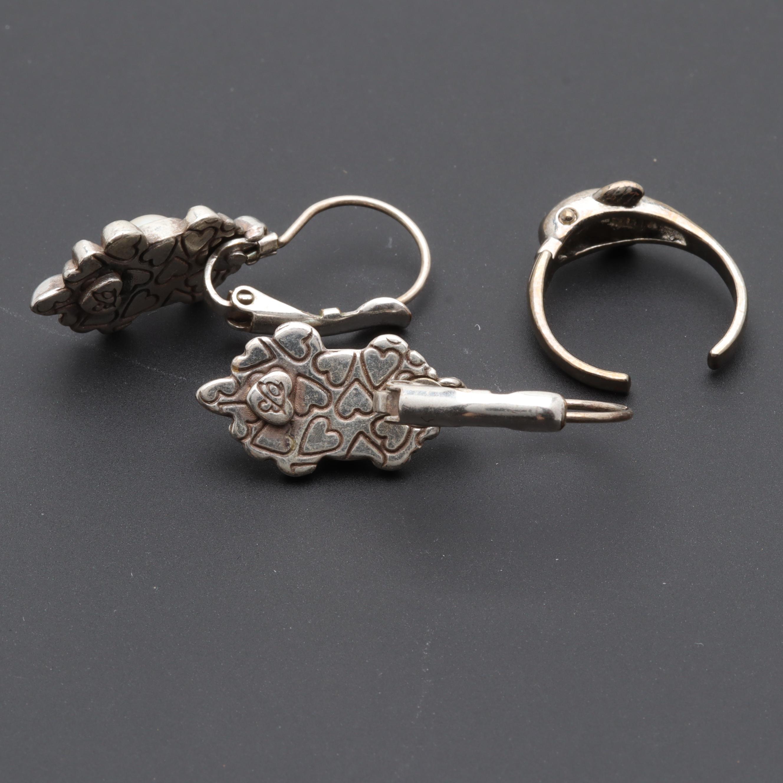 Assortment of Silver Tone Jewelry Including Synthetic Hematite