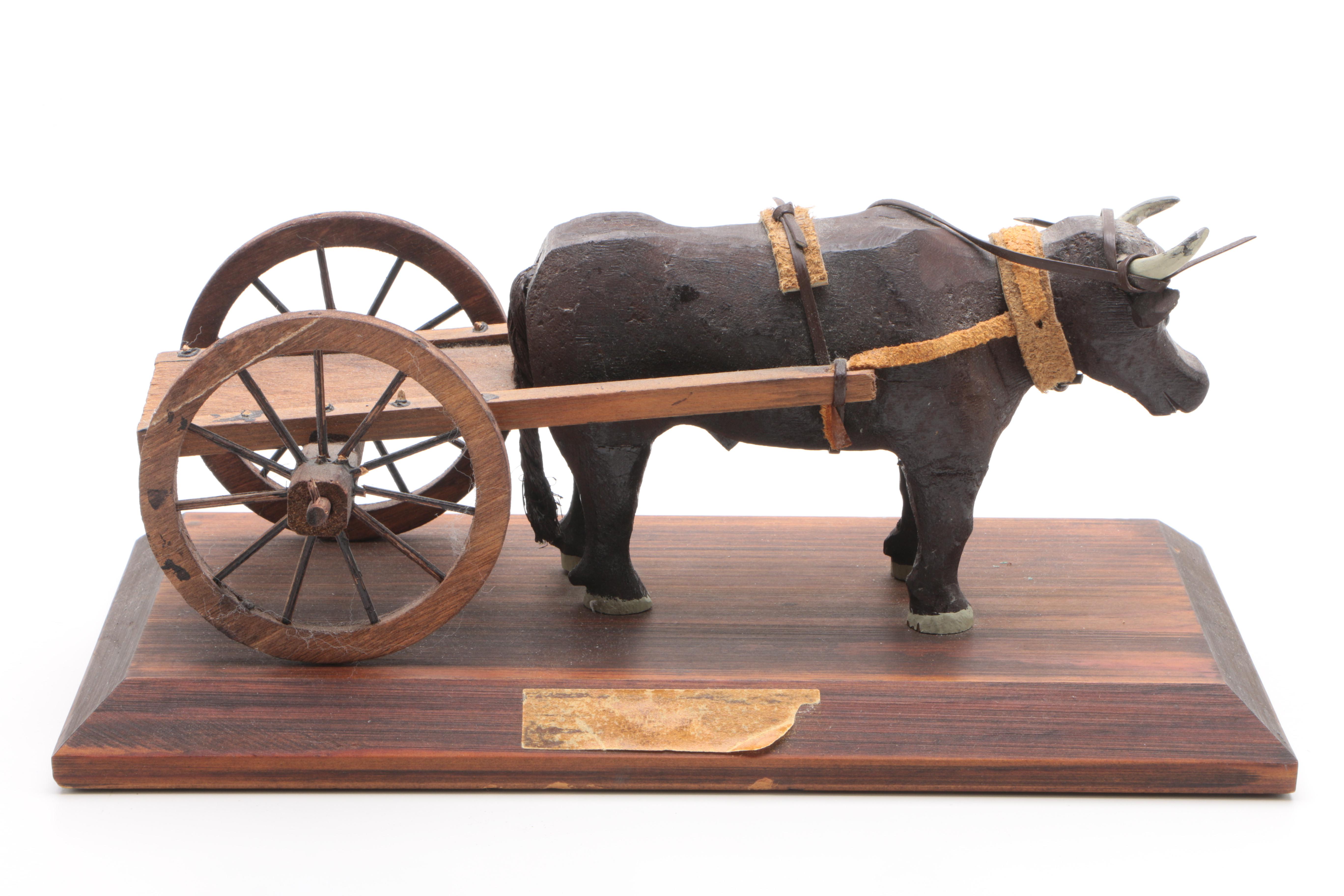 Hand Carved Animal Figurines Featuring Industrial Workshop