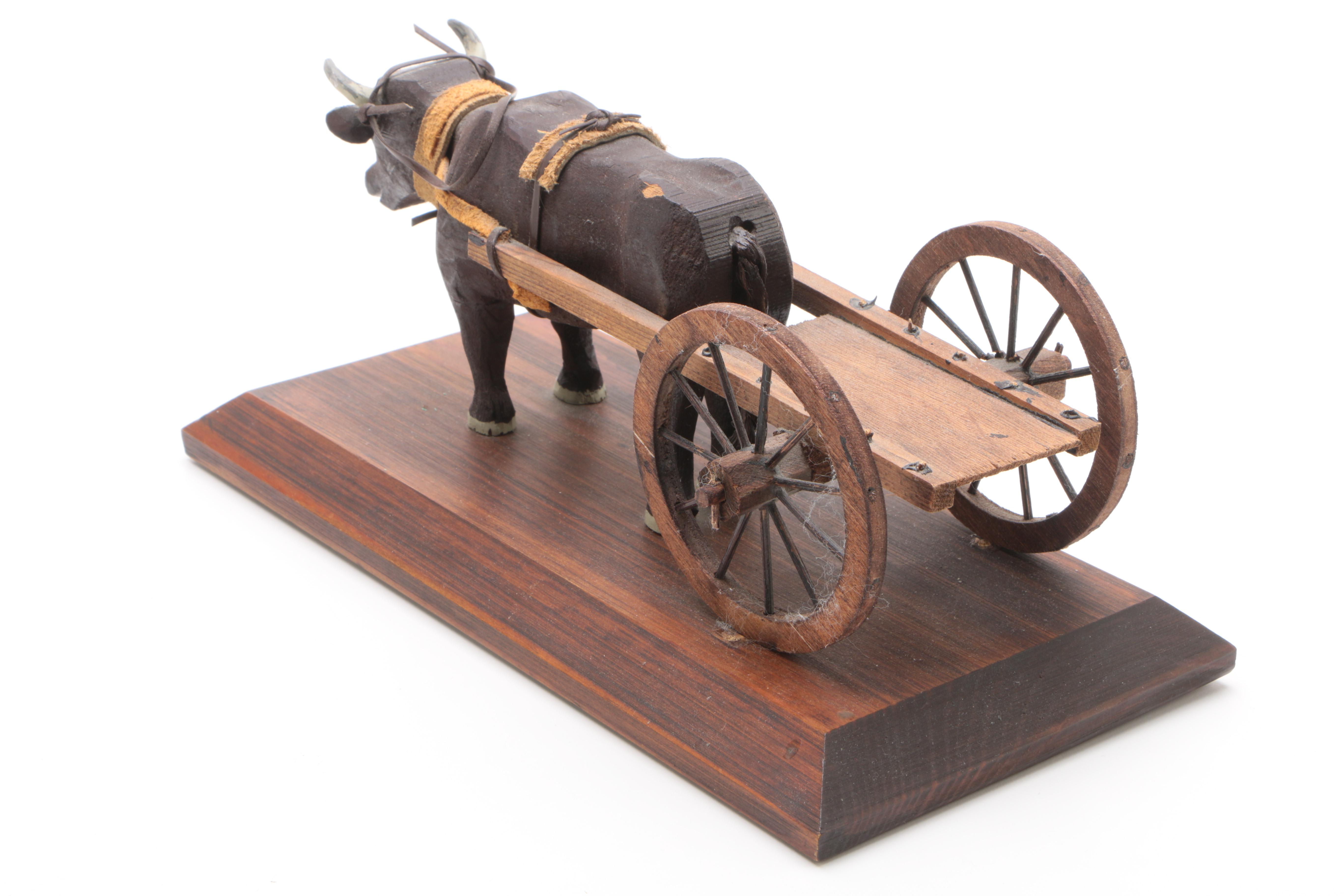 Hand Carved Animal Figurines Featuring Industrial Workshop