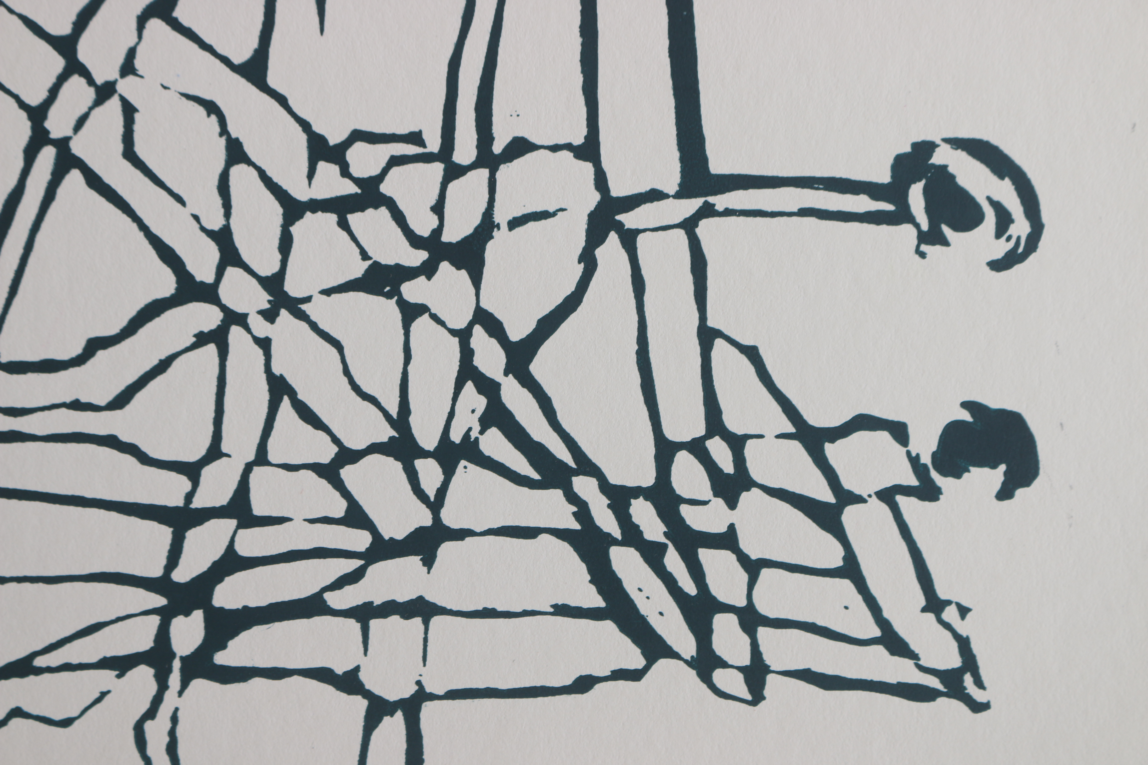 Robert Bolubasz and Unknown Artist 2016 Relief Print on Illustration Board