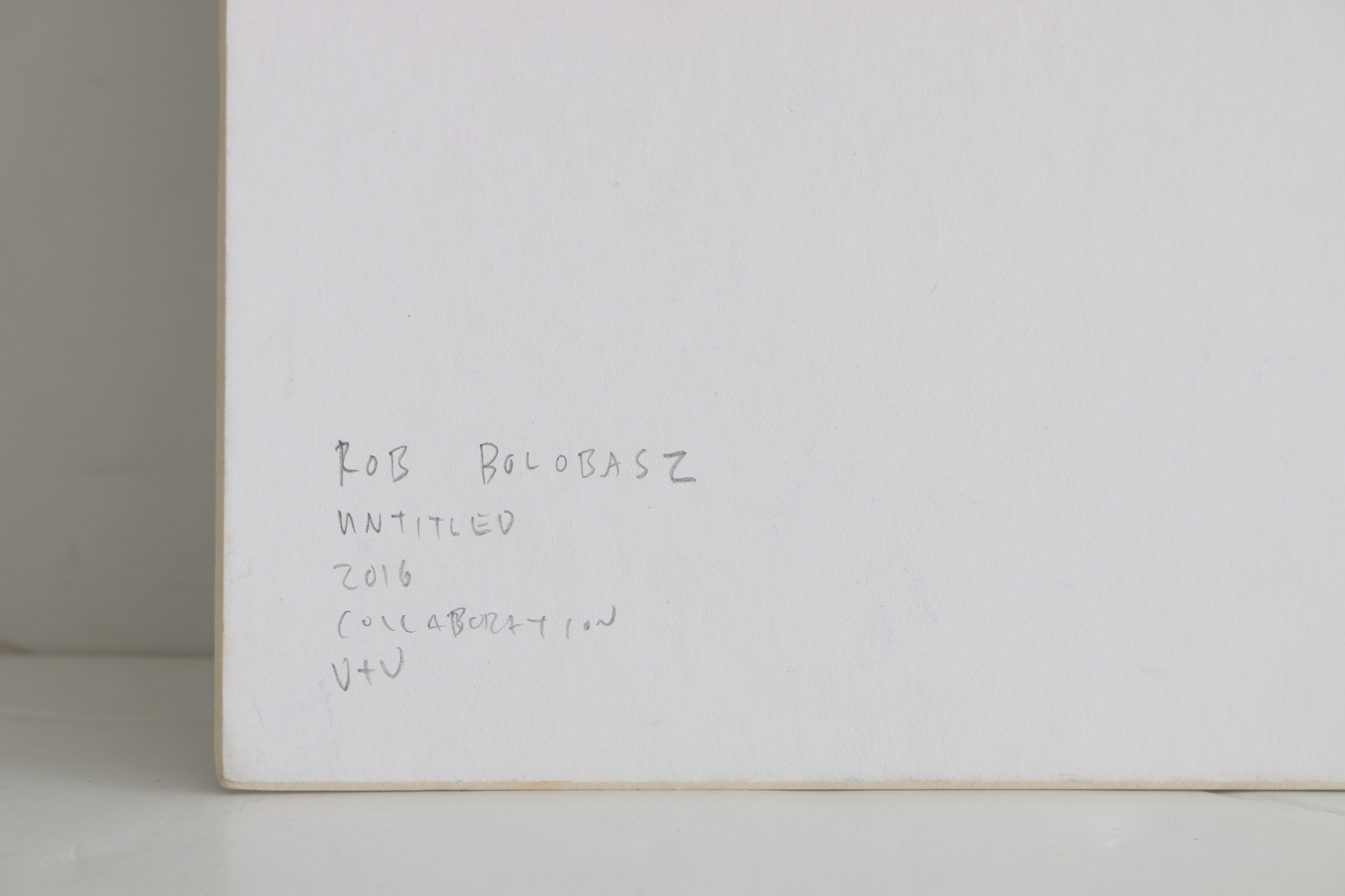 Robert Bolubasz and Unknown Artist 2016 Relief Print on Illustration Board