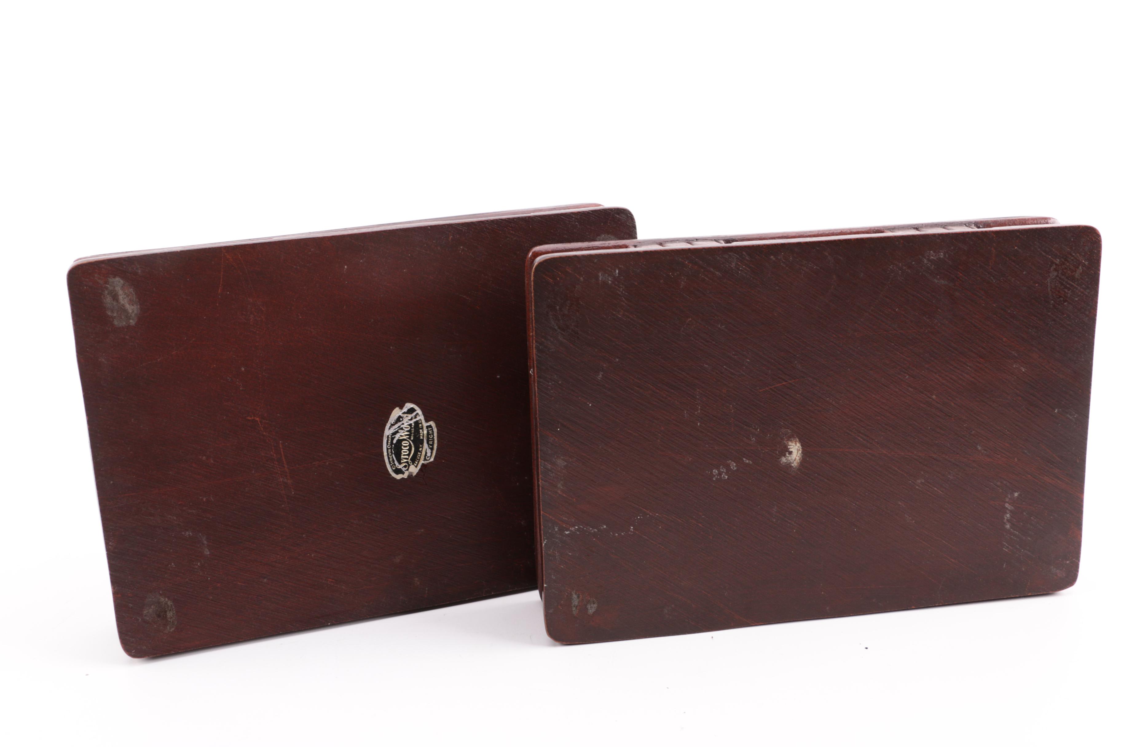 Vintage Playing Cards and Syroco Card Holders