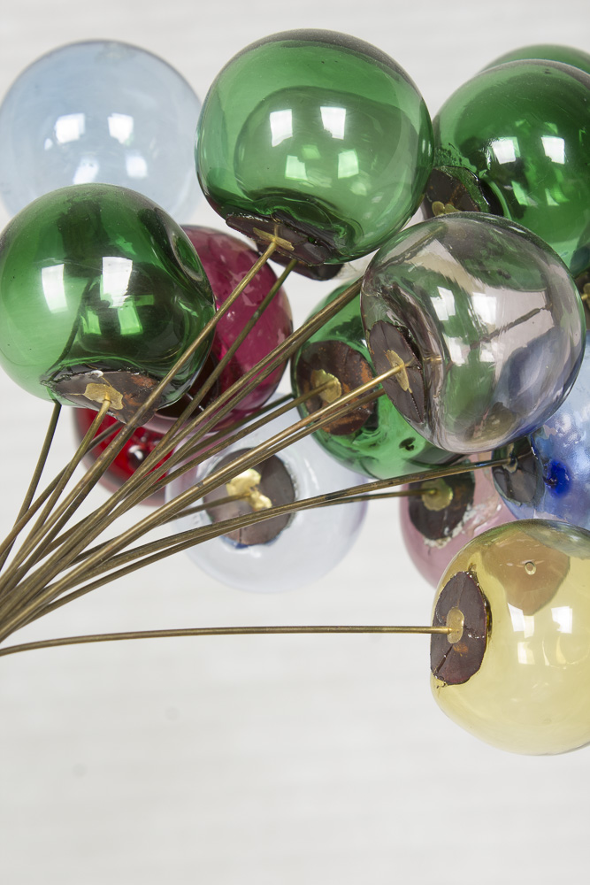 Jim Lewk Mixed Media Sculpture of Man with Balloons