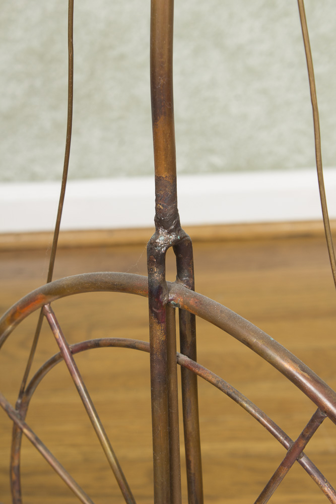 Jim Lewk Mixed Media Sculpture of Man with Balloons