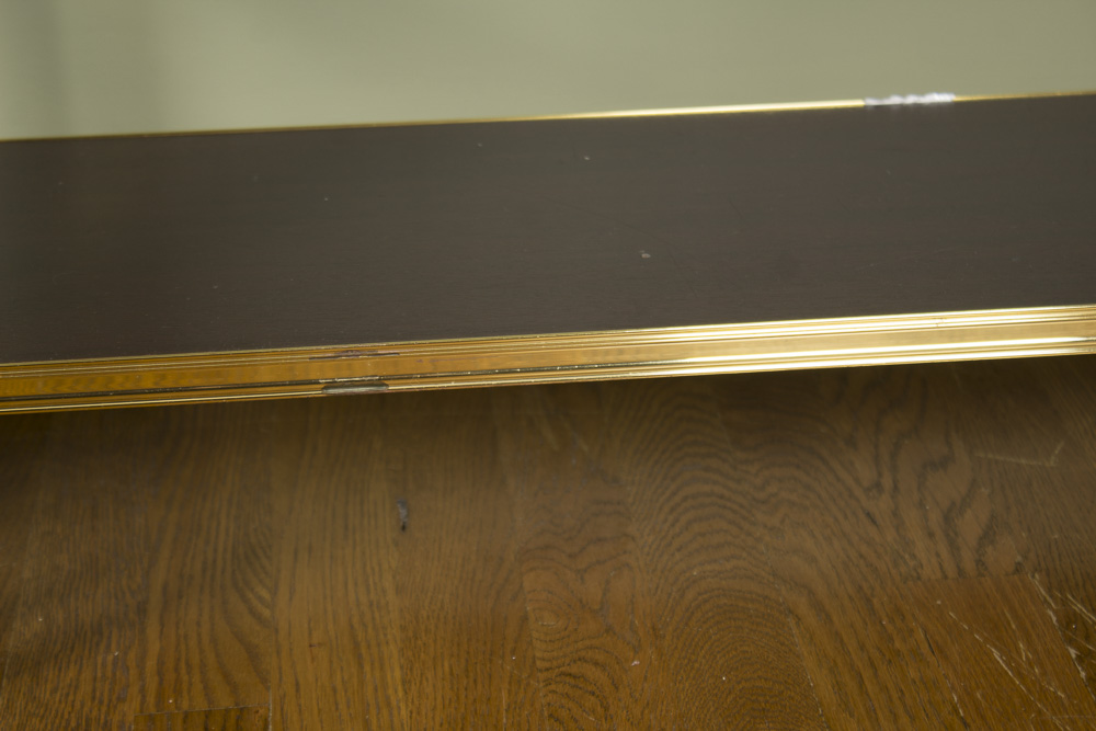 Hollywood Regency Style Gold Shelving Units