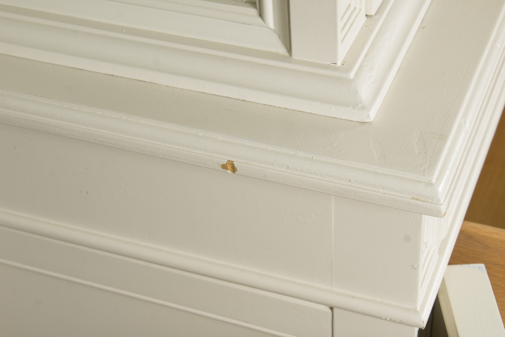 White Painted Illuminated China Cabinet