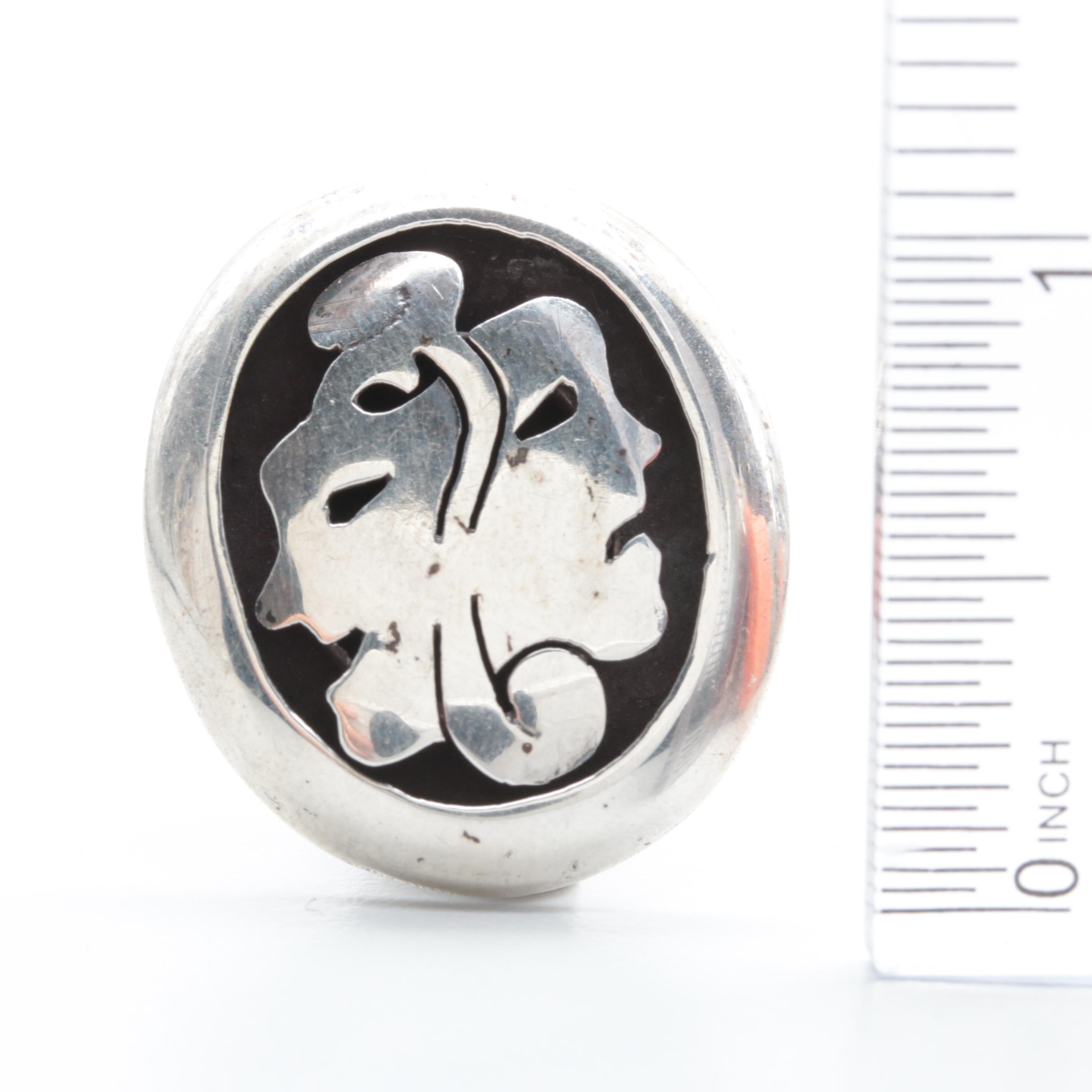 Sterling Silver Jewelry Assortment with Obsidian and Black Coral