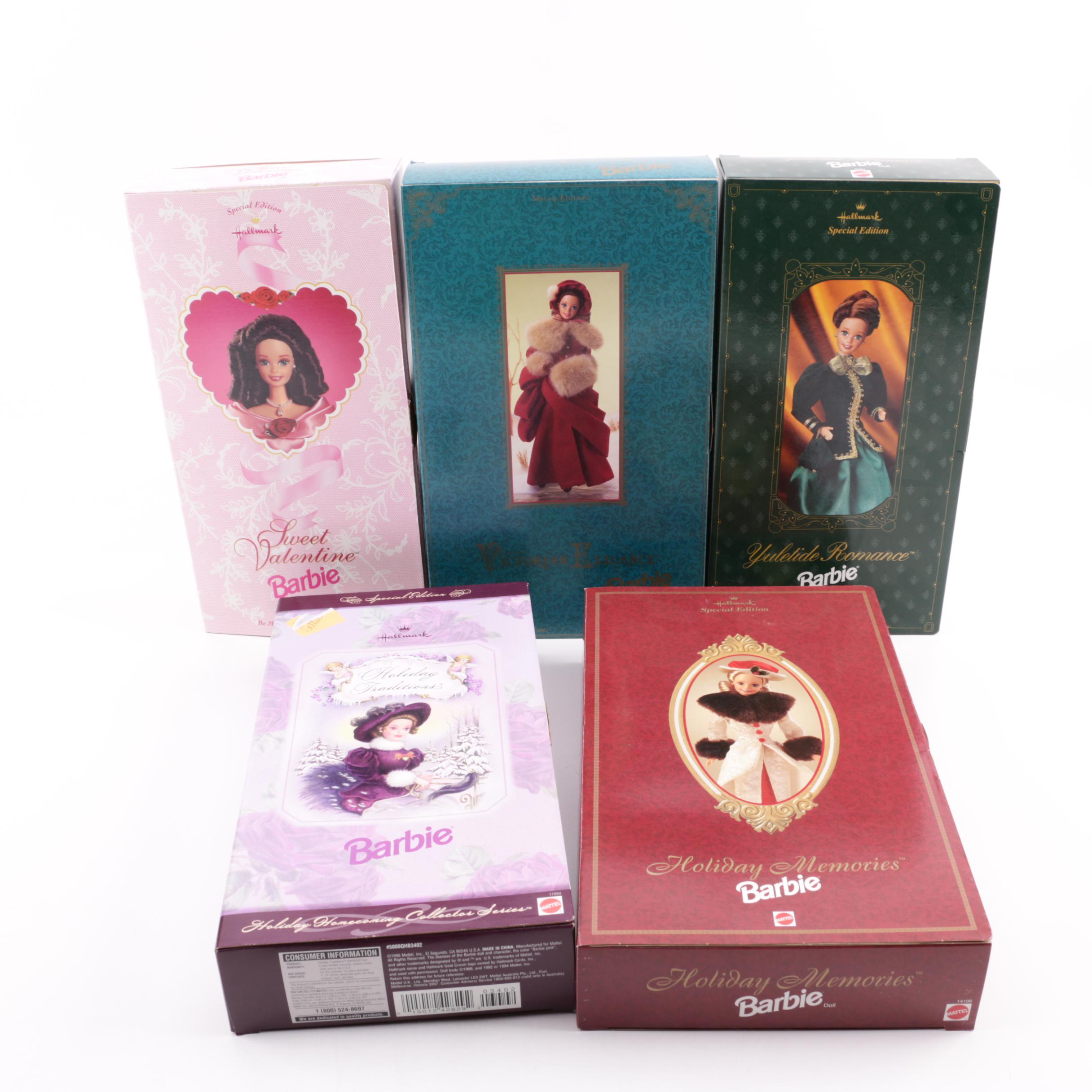 Mattel Special Edition "Hallmark Design Collection" Barbie Dolls, 1994-1996