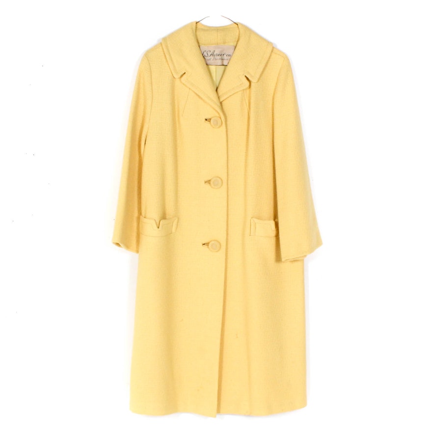 Vintage Yellow Overcoat from L. S. Ayres & Company