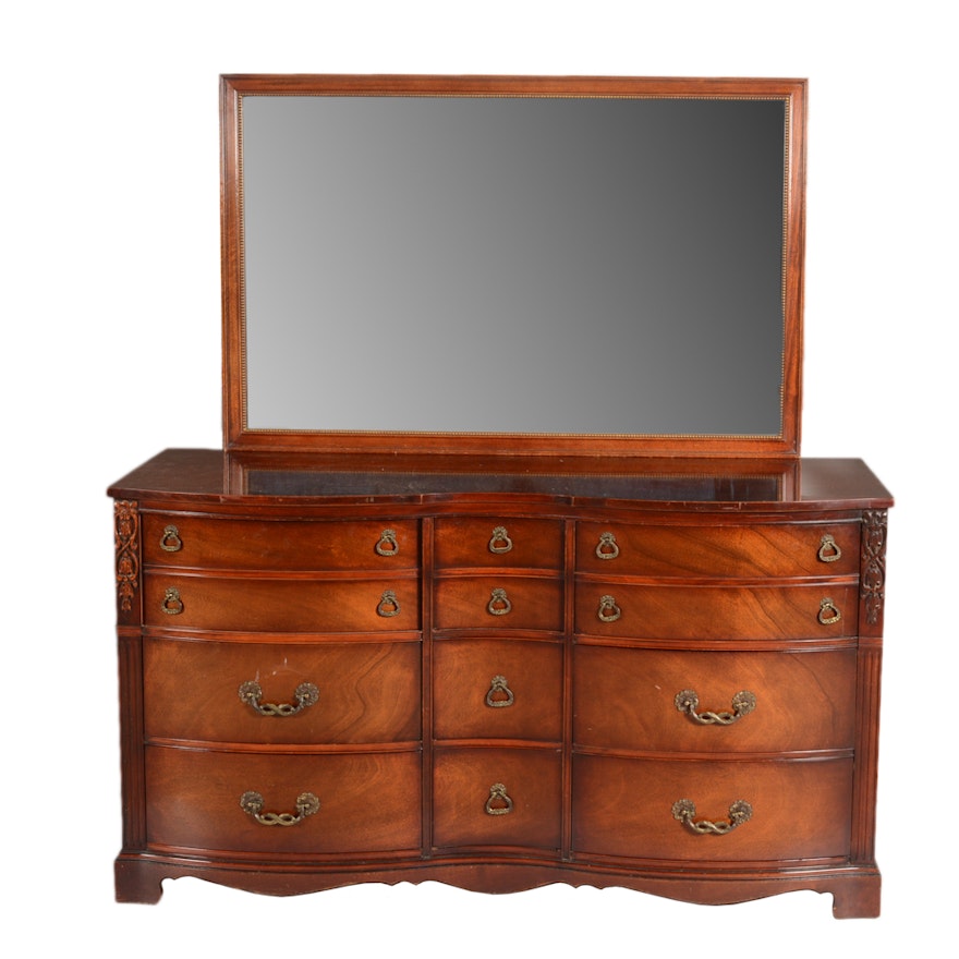 Vintage Mahogany Dresser with Mirror