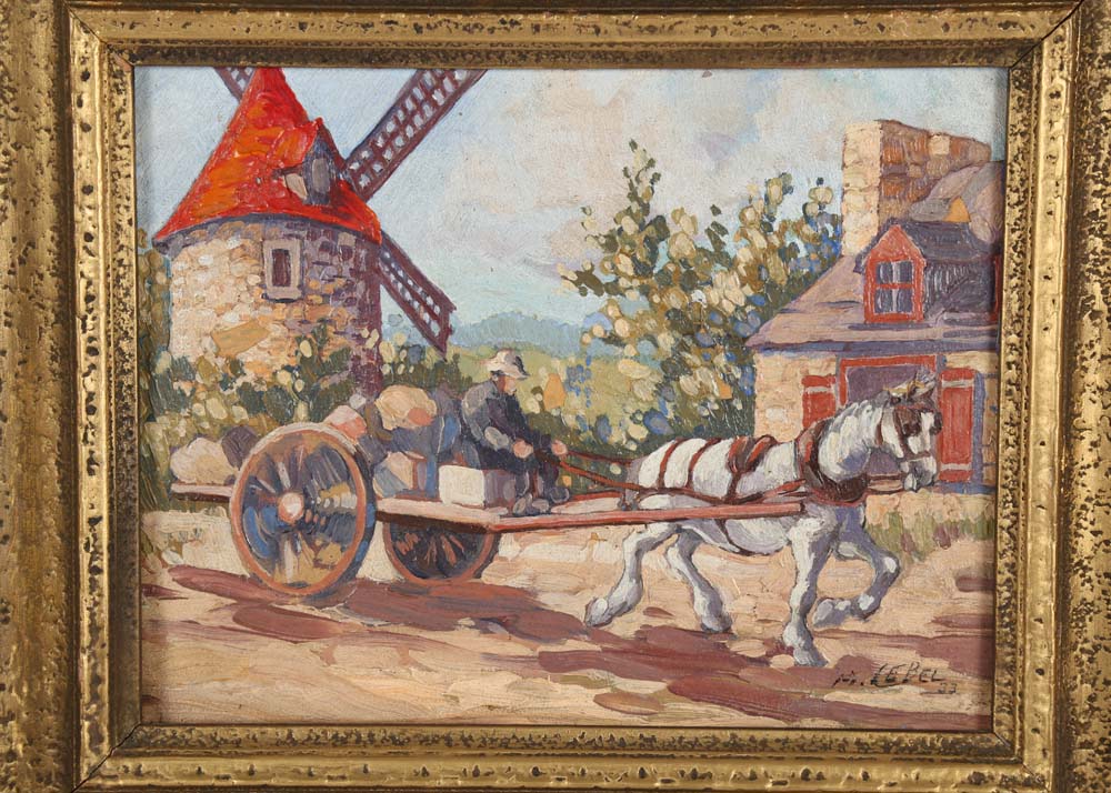 Maurice Lebel Oil Painting on Board