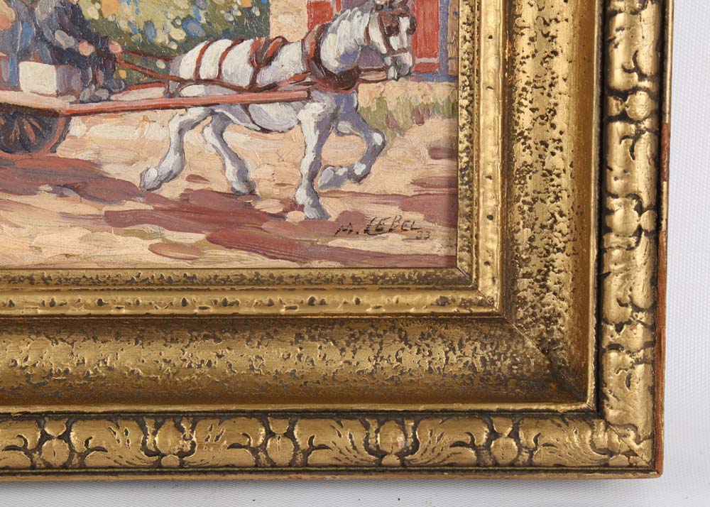 Maurice Lebel Oil Painting on Board