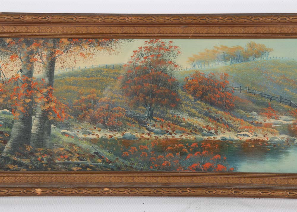 Charles E. Keller Oil Painting on Board