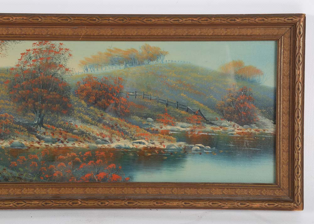 Charles E. Keller Oil Painting on Board