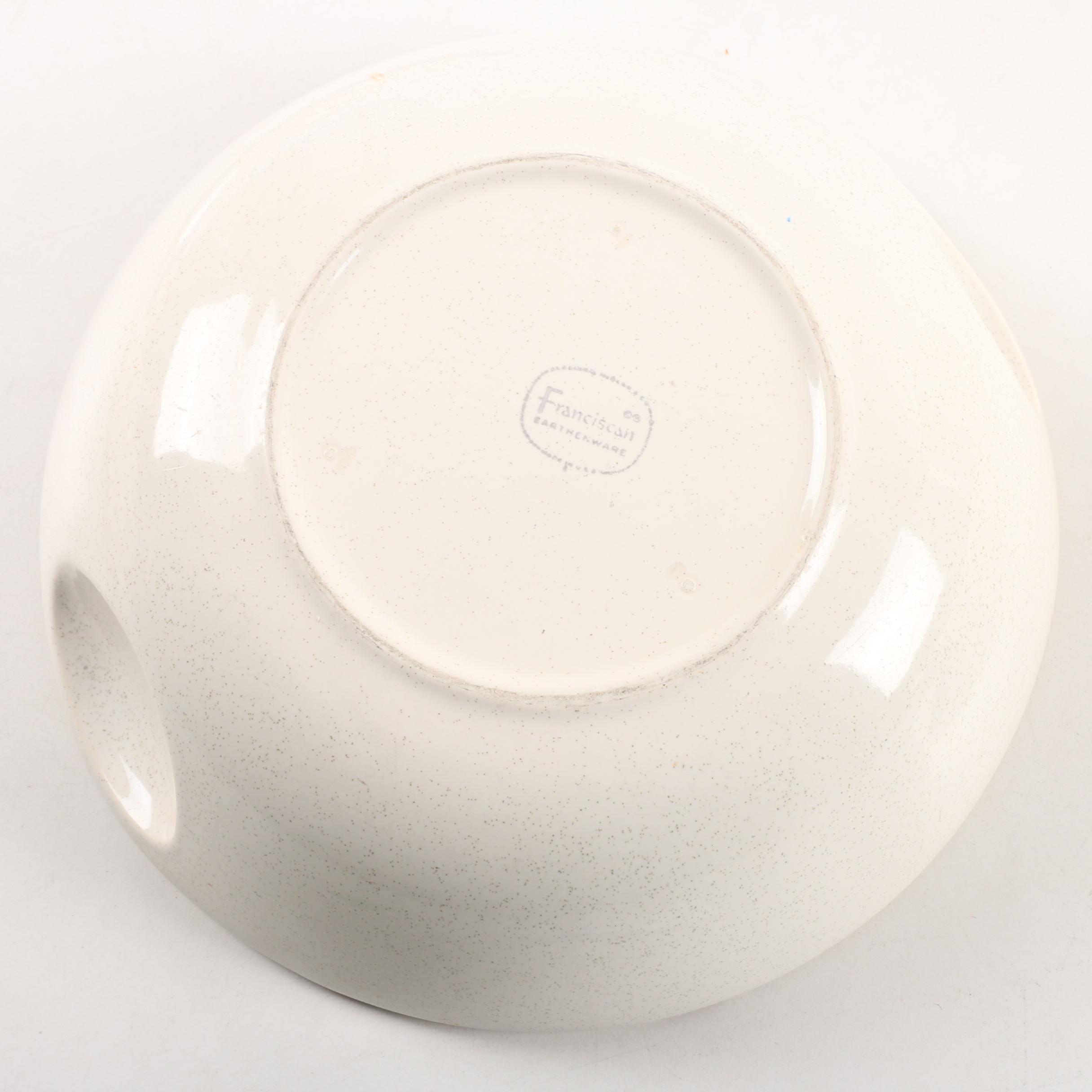 Mid Century Franciscan "Starburst" Table and Serveware Circa 1954 -1966