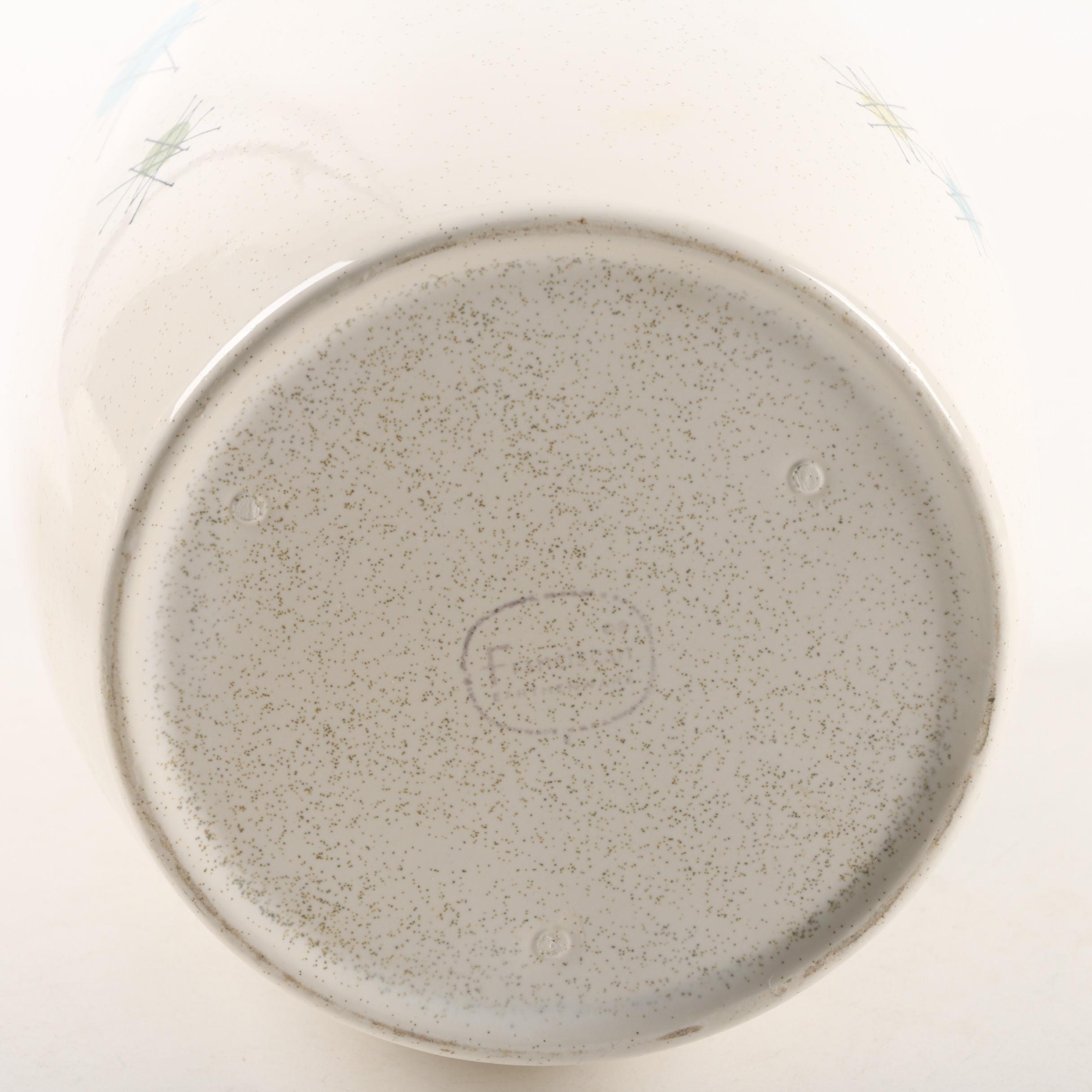 Mid Century Franciscan "Starburst" Table and Serveware Circa 1954 -1966