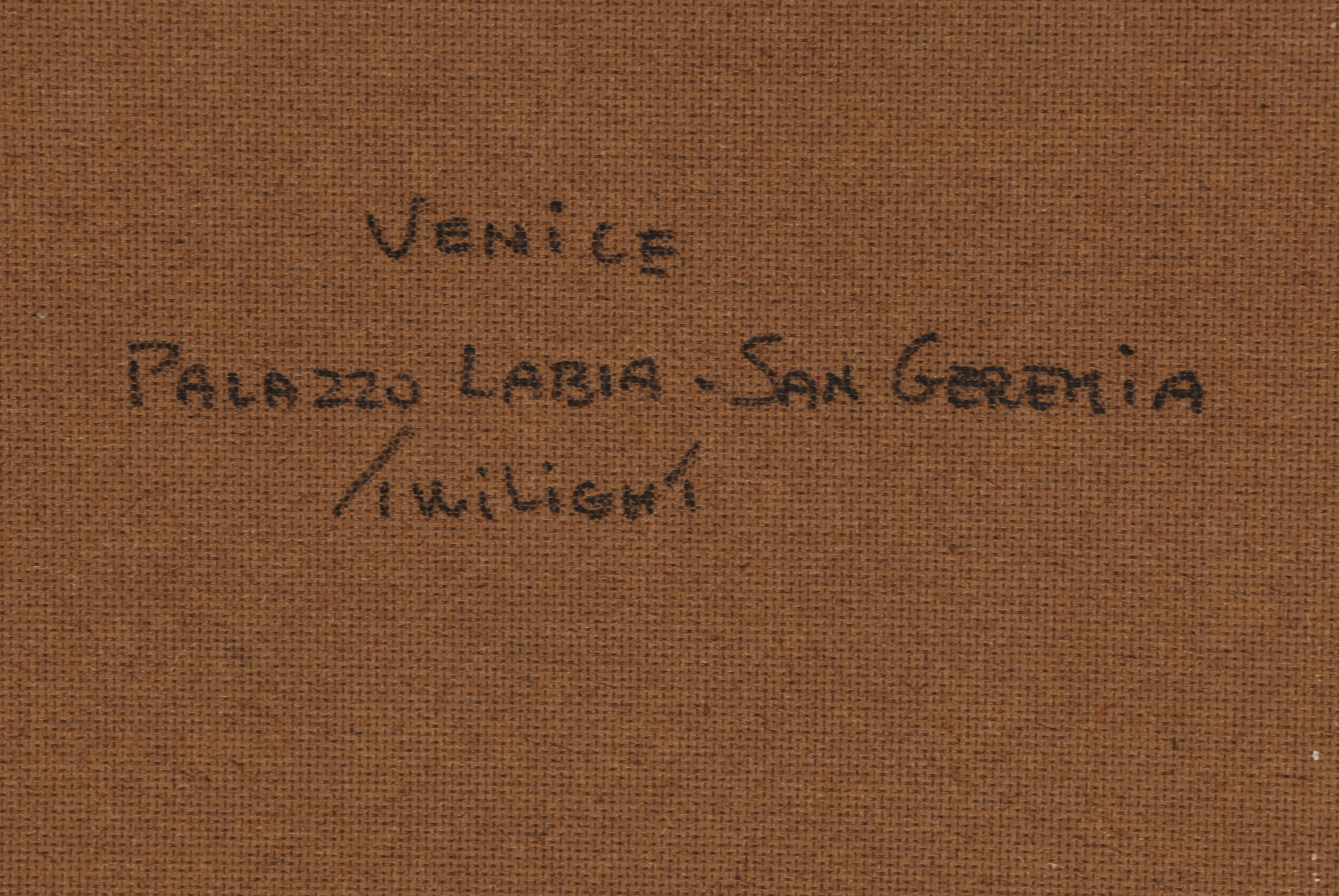 Nino Pippa Oil Painting "Venice Palazzo Labia San Geremia Twilight"
