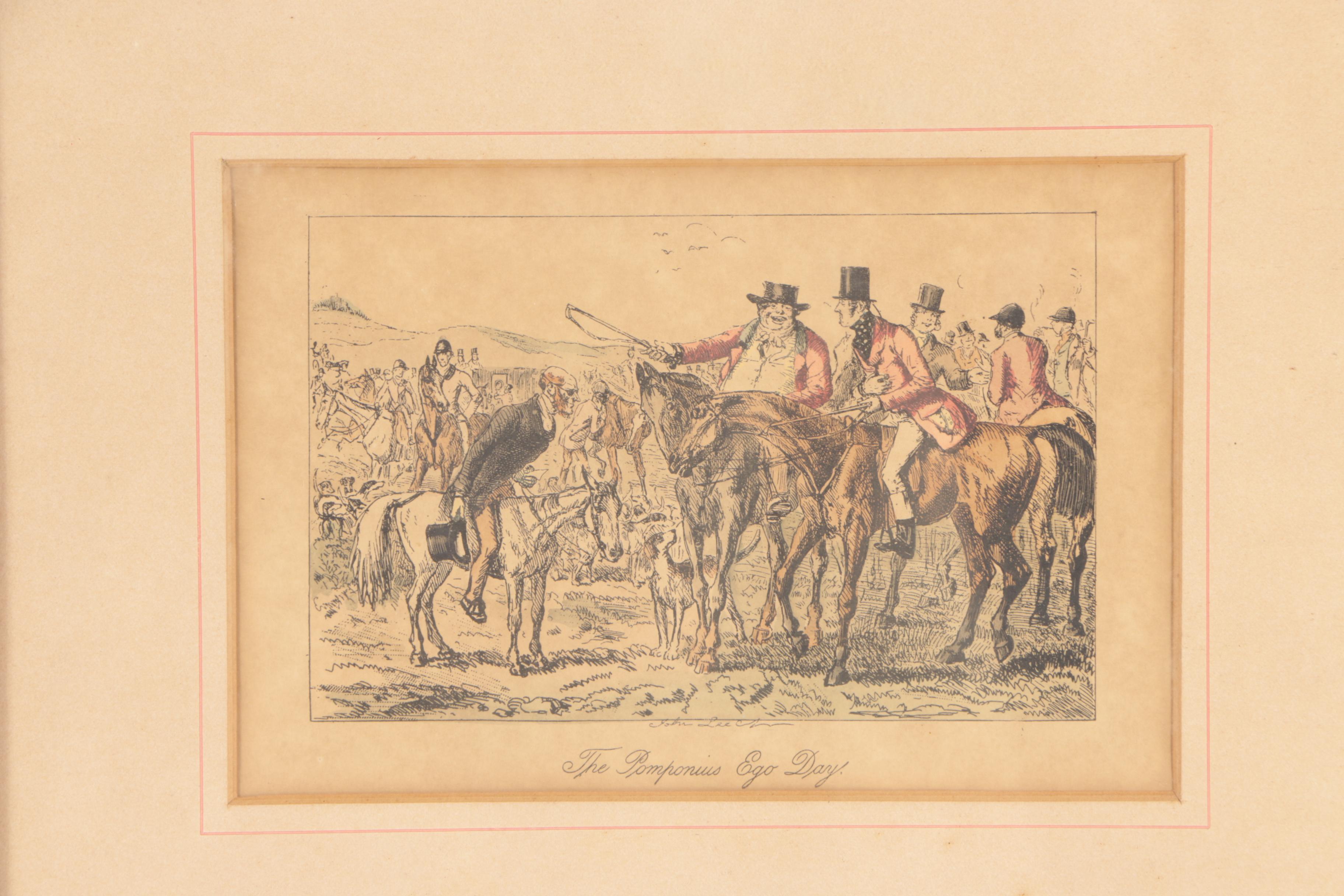 Hand-Colored Lithographs after John Leech