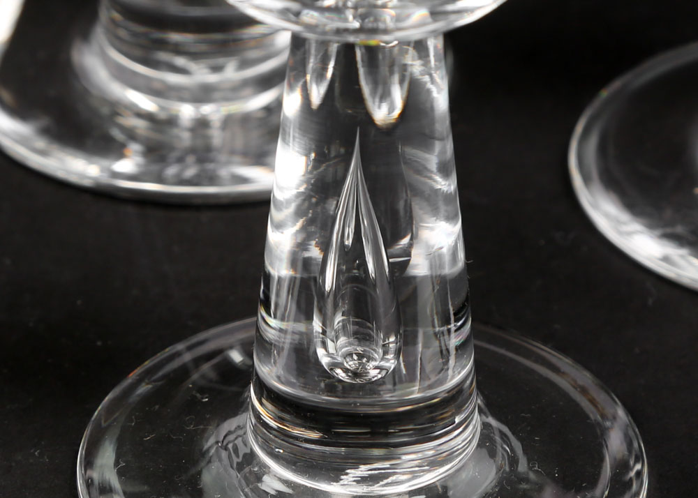 Vintage 1950s Era Steuben Glass Wine Glasses