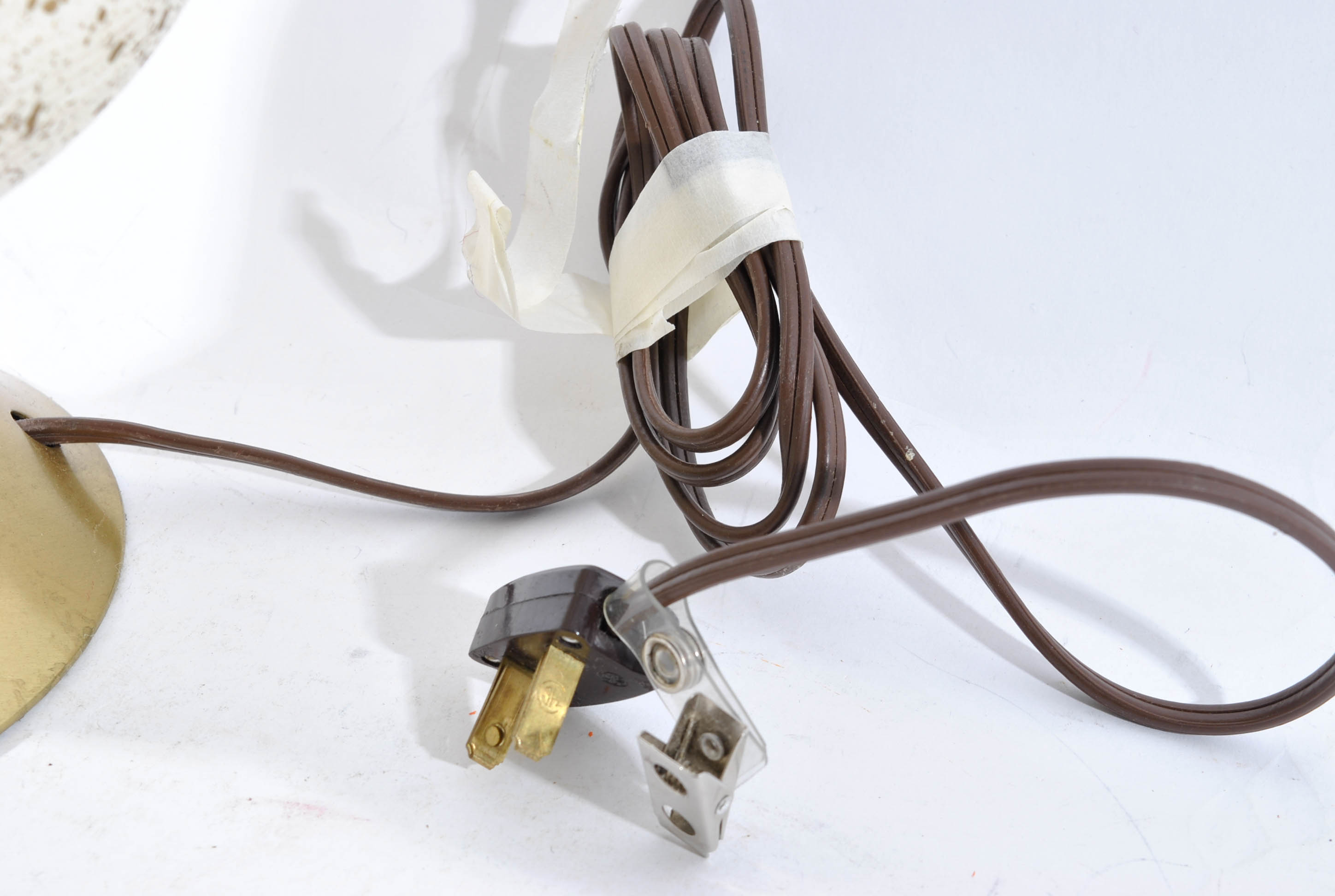 1960s Ceramic Gold Fleck Table Lamp