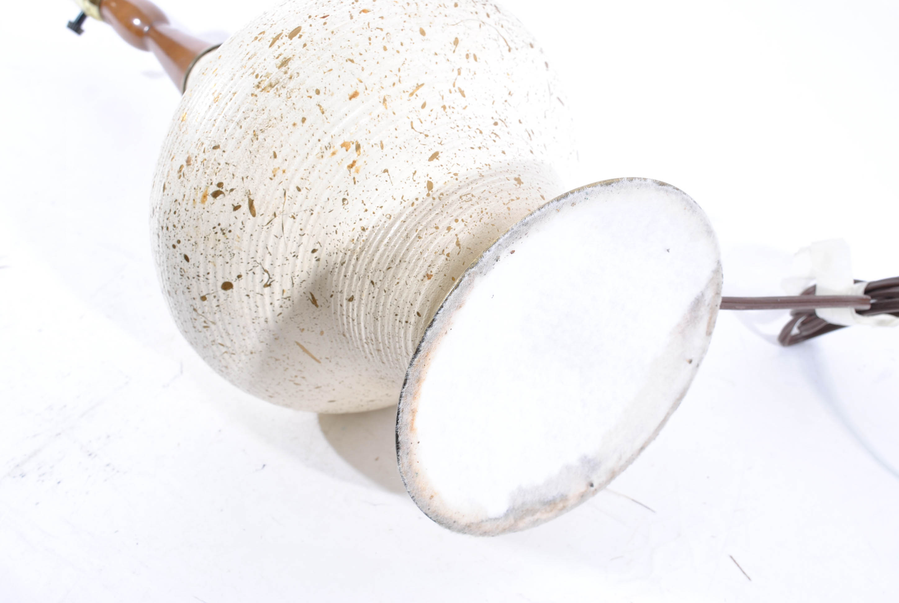 1960s Ceramic Gold Fleck Table Lamp