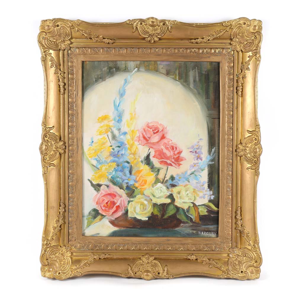 Sally Barclay Oil Painting on Board