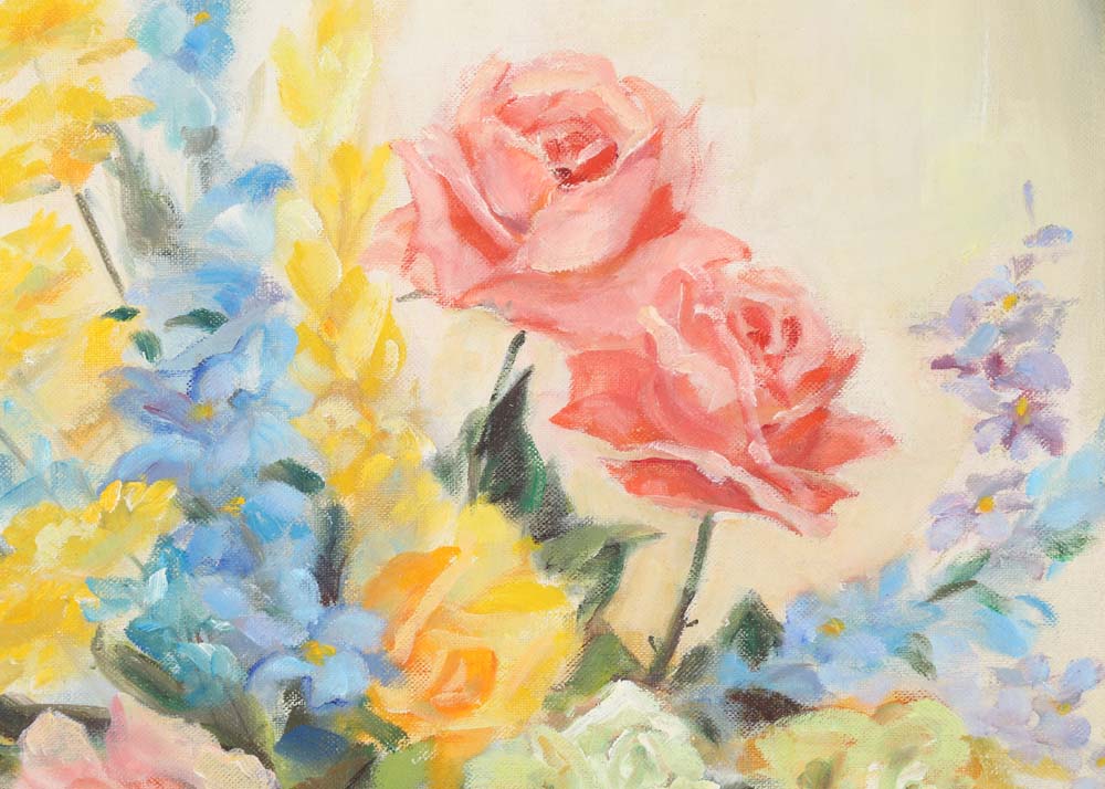 Sally Barclay Oil Painting on Board