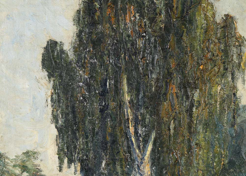 A. Grafini Hogan Landscape Oil Painting on Board