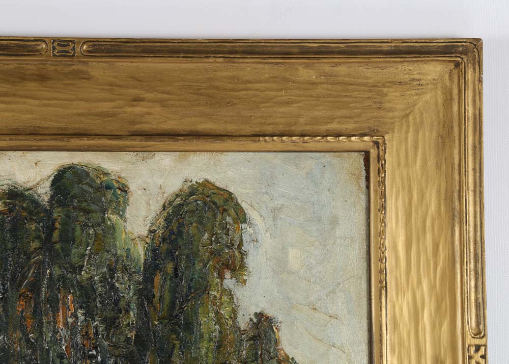 A. Grafini Hogan Landscape Oil Painting on Board