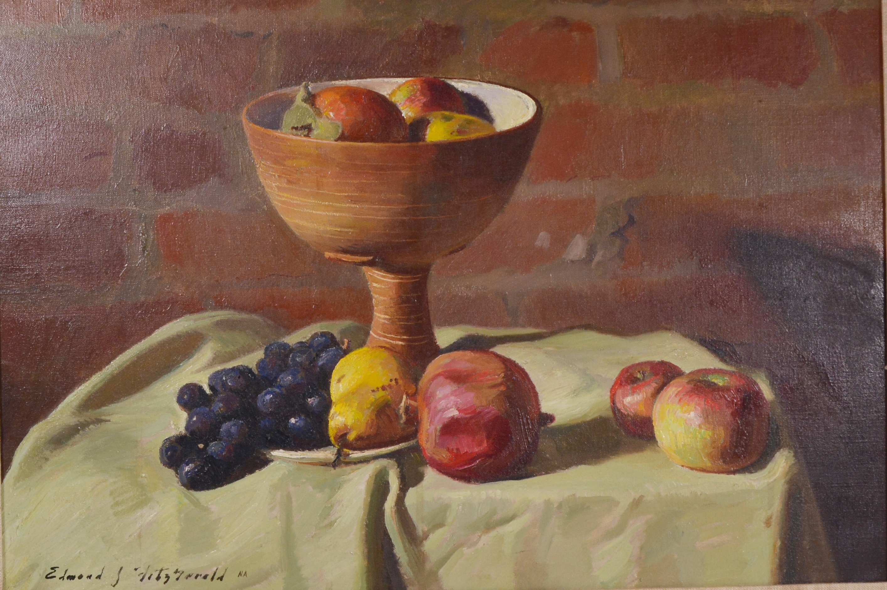 Edmond J. Fitzgerald Oil Painting of Still Life