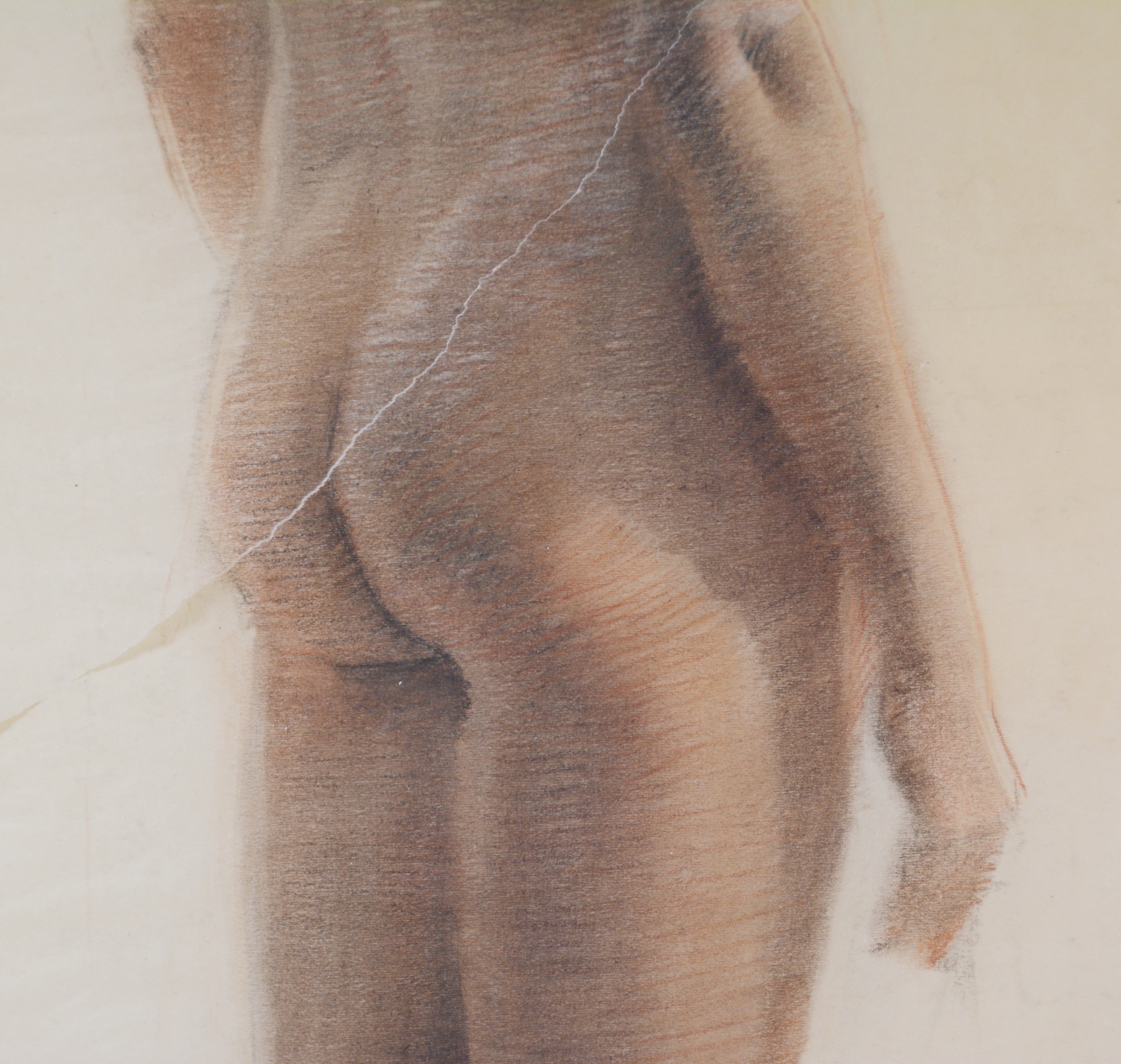 Edmond J. Fitzgerald Original Pencil Drawing of Nude