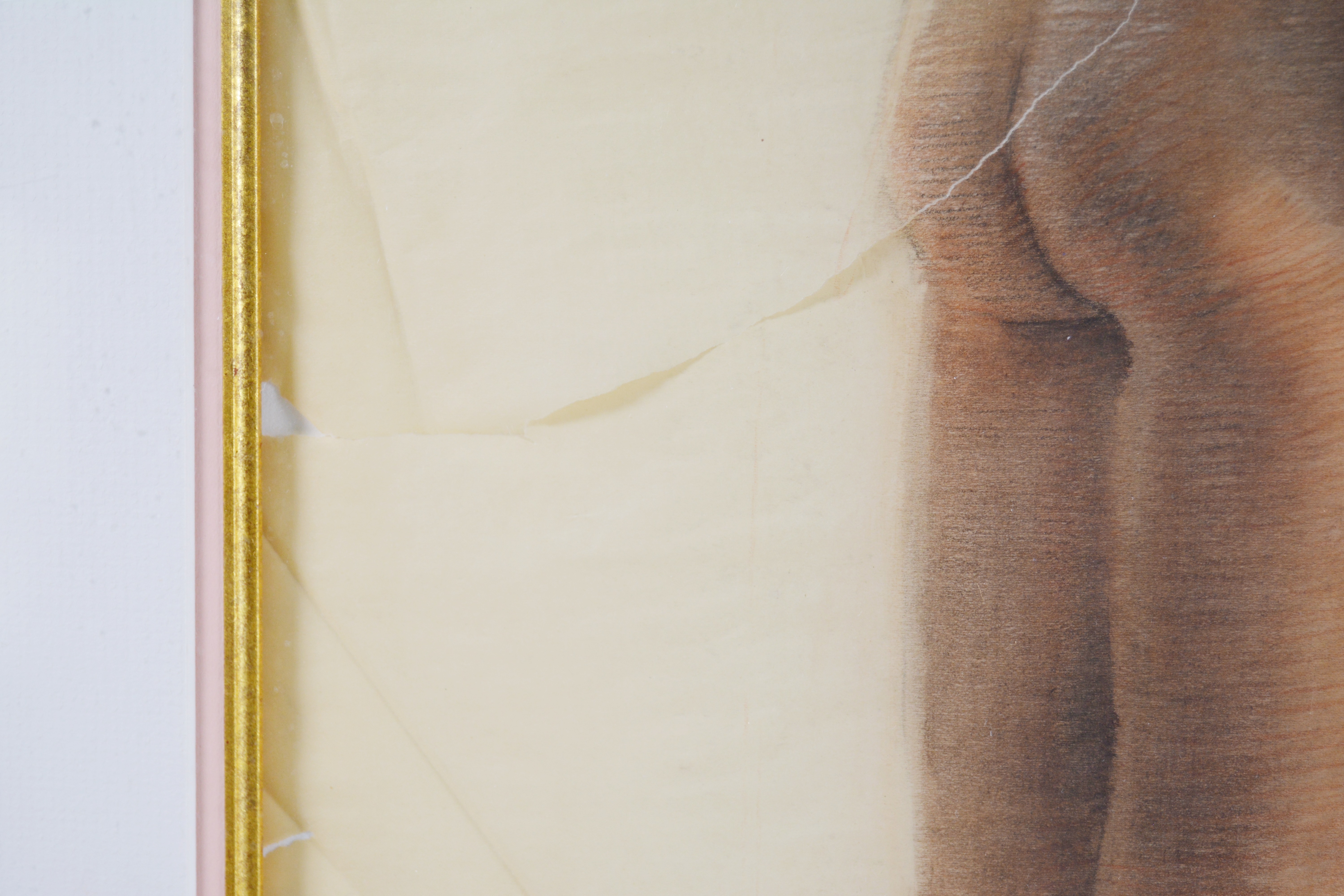 Edmond J. Fitzgerald Original Pencil Drawing of Nude