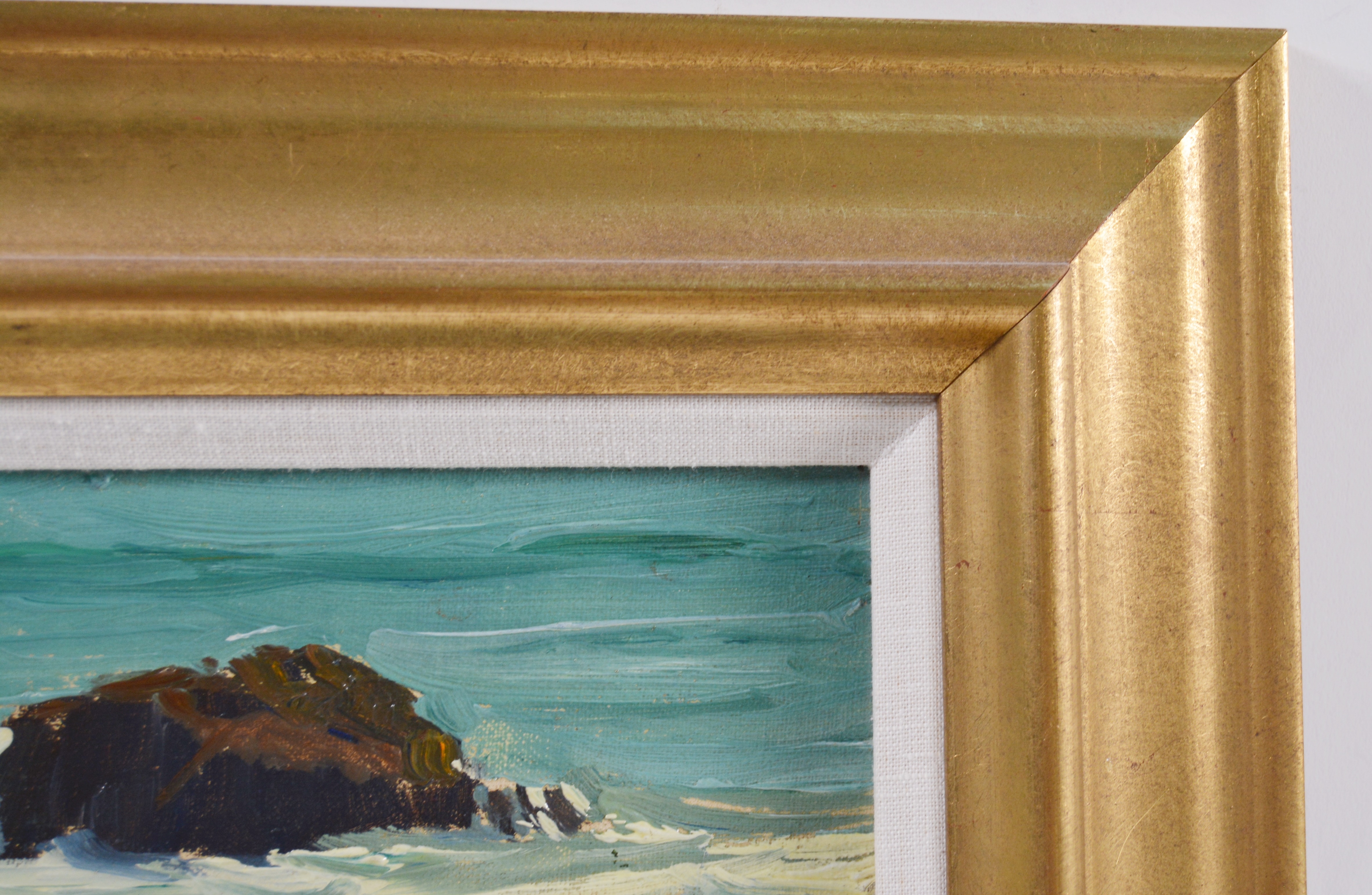 Edmond J. Fitzgerald Original Oil Painting of Ocean Scene